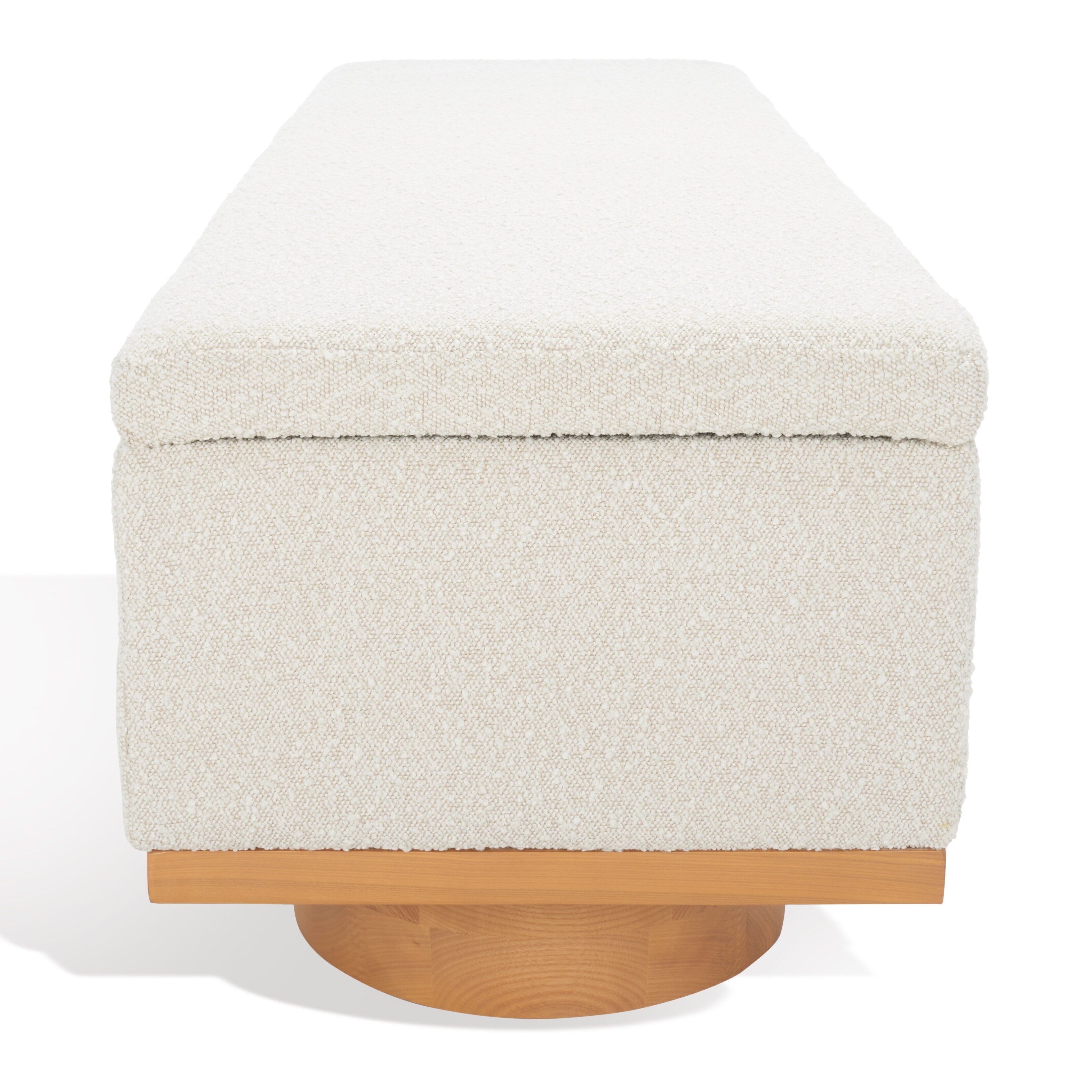 Banc de rangement SAFAVIEH Couture Sunneva Boucle - 61 po L x 20 po P x 19 po H - 61L x 20P x 19H
