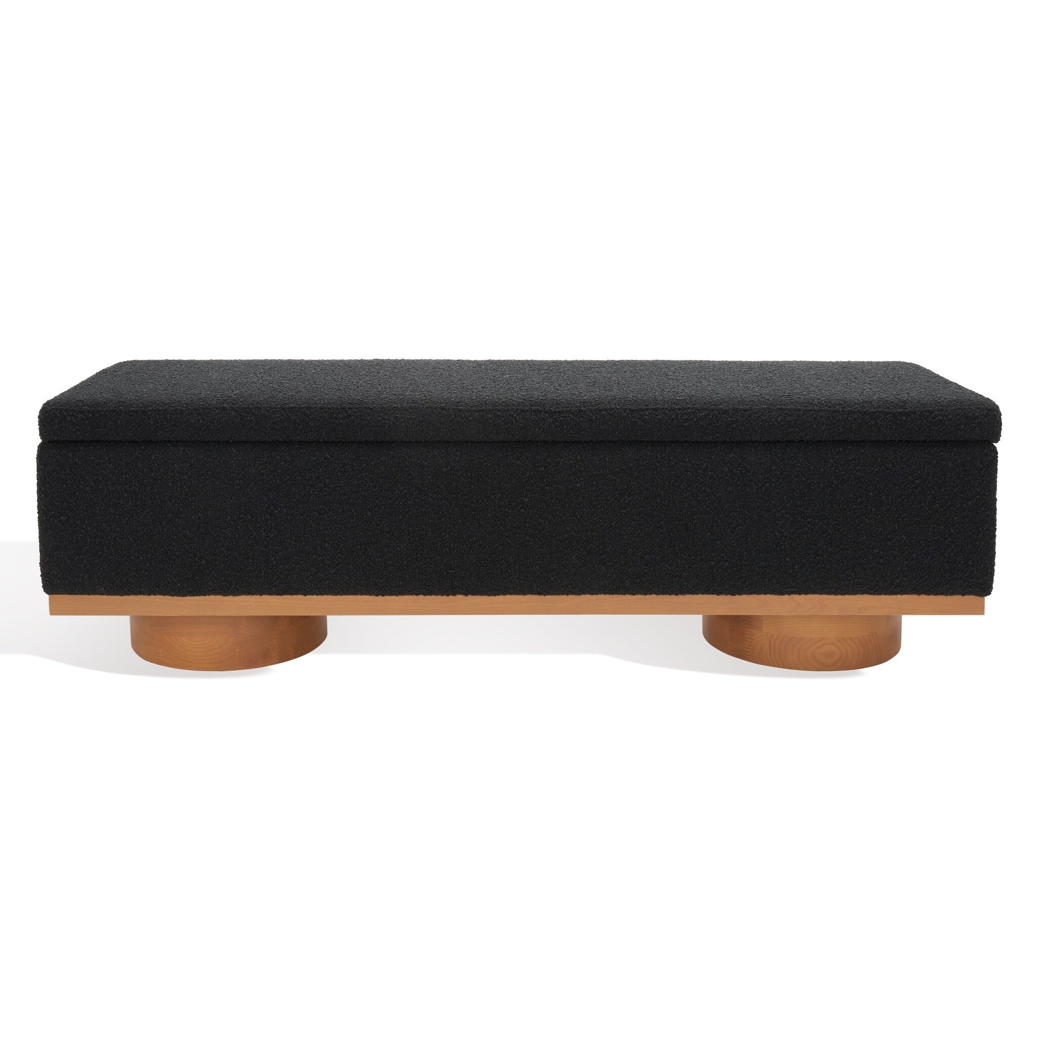 Banc de rangement SAFAVIEH Couture Sunneva Boucle - 61 po L x 20 po P x 19 po H - 61L x 20P x 19H