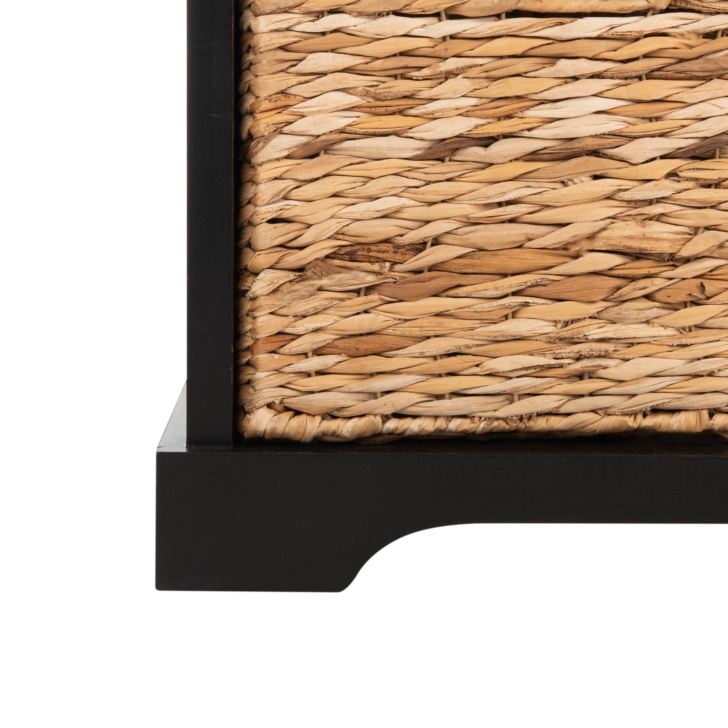 Banc de rangement tressé marron Euphemia de SAFAVIEH - 33,5 x 16,1 x 19,9 - 34 L x 16 P x 20 H