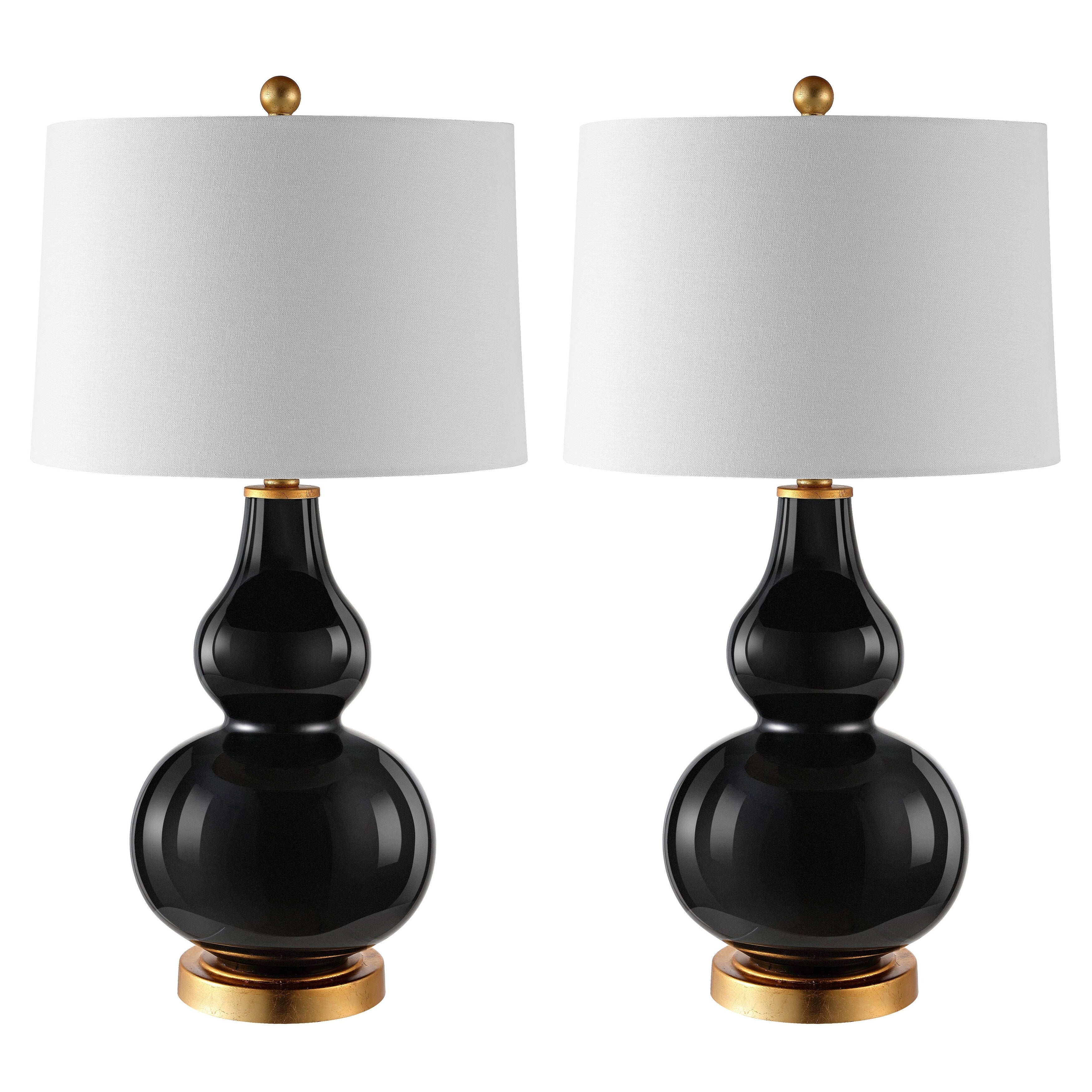 Lampe de table SAFAVIEH Lighting Diede Gourd (lot de 2) - 15 x 15 x 28,5 cm - 15 L x 15 P x 29 H