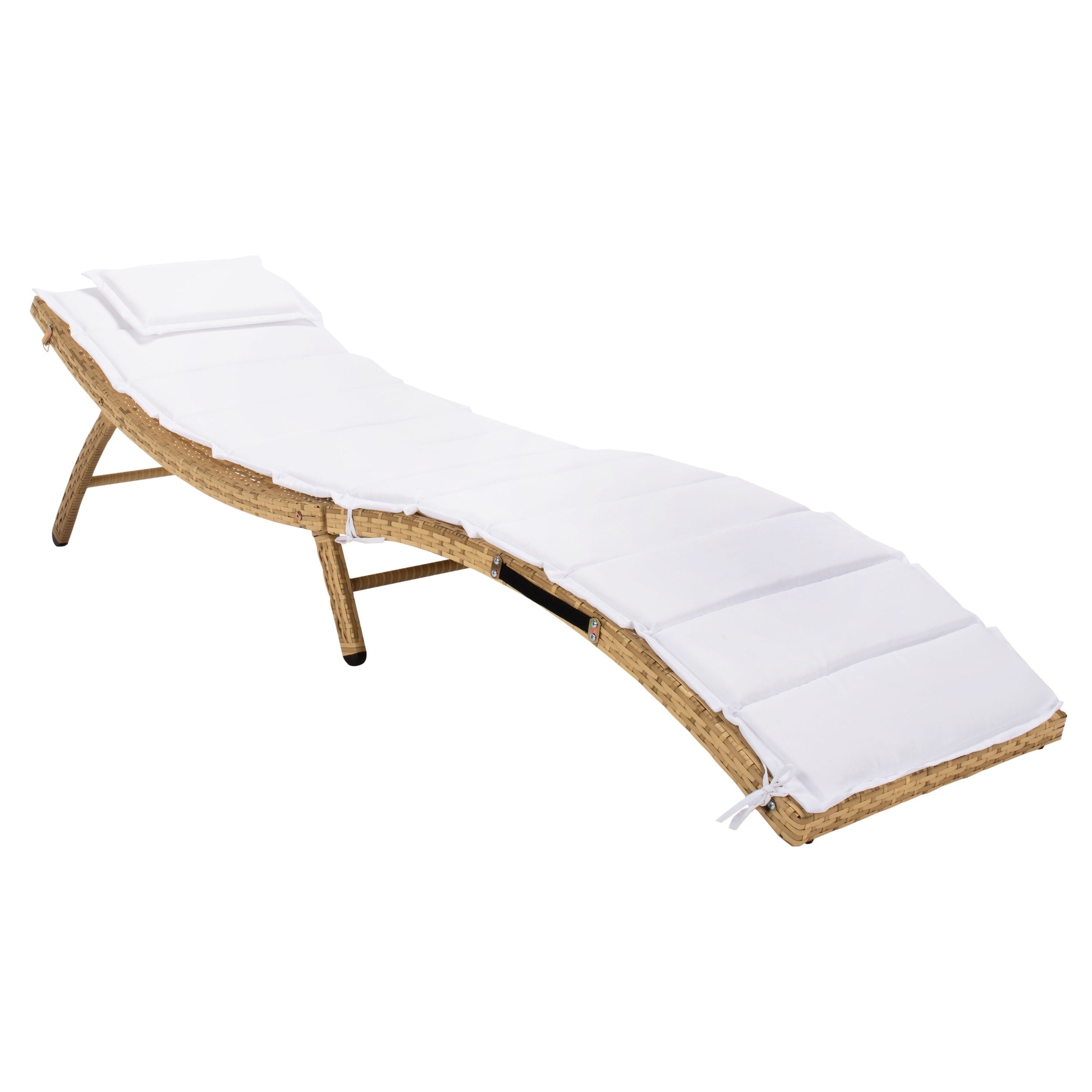 Ensemble de chaises longues d'extérieur Blaguna 3 pièces SAFAVIEH - 83 L x 20 P x 24 H