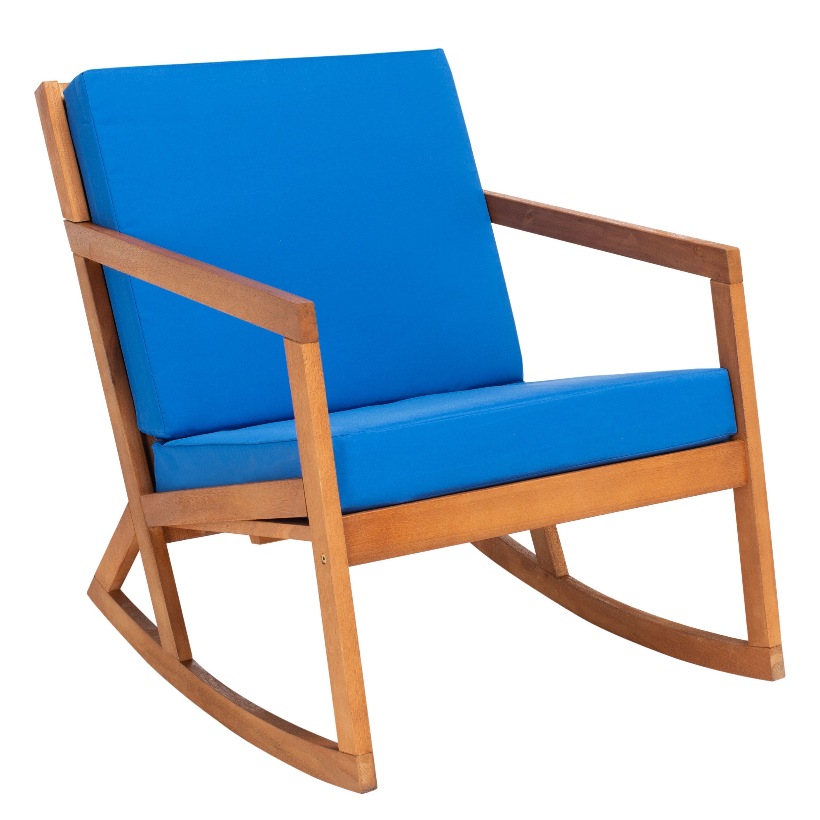 Chaise à bascule d'extérieur Makaila de SAFAVIEH avec coussin - 26 L x 31 P x 38 H