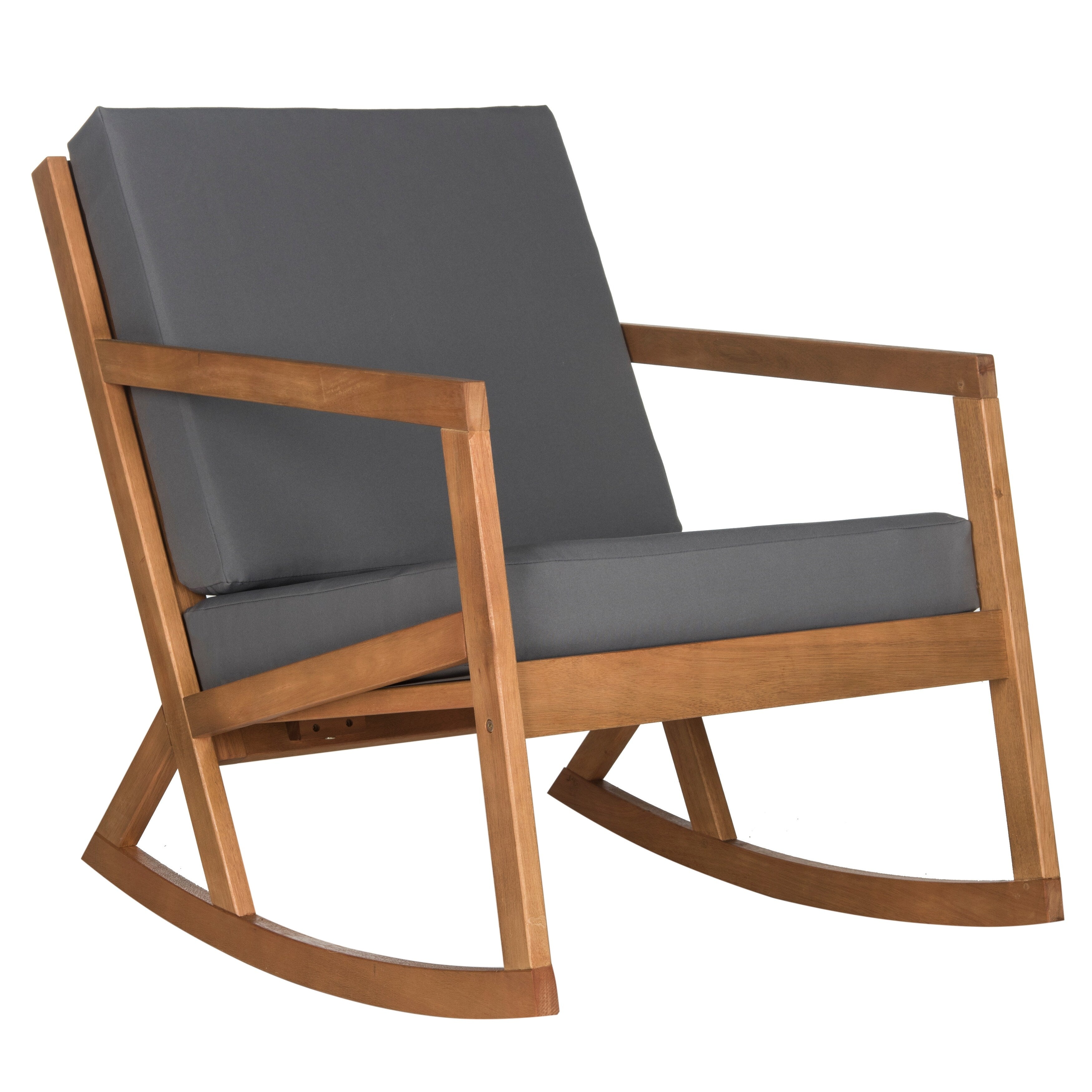 Chaise à bascule d'extérieur Makaila de SAFAVIEH avec coussin - 26 L x 31 P x 38 H