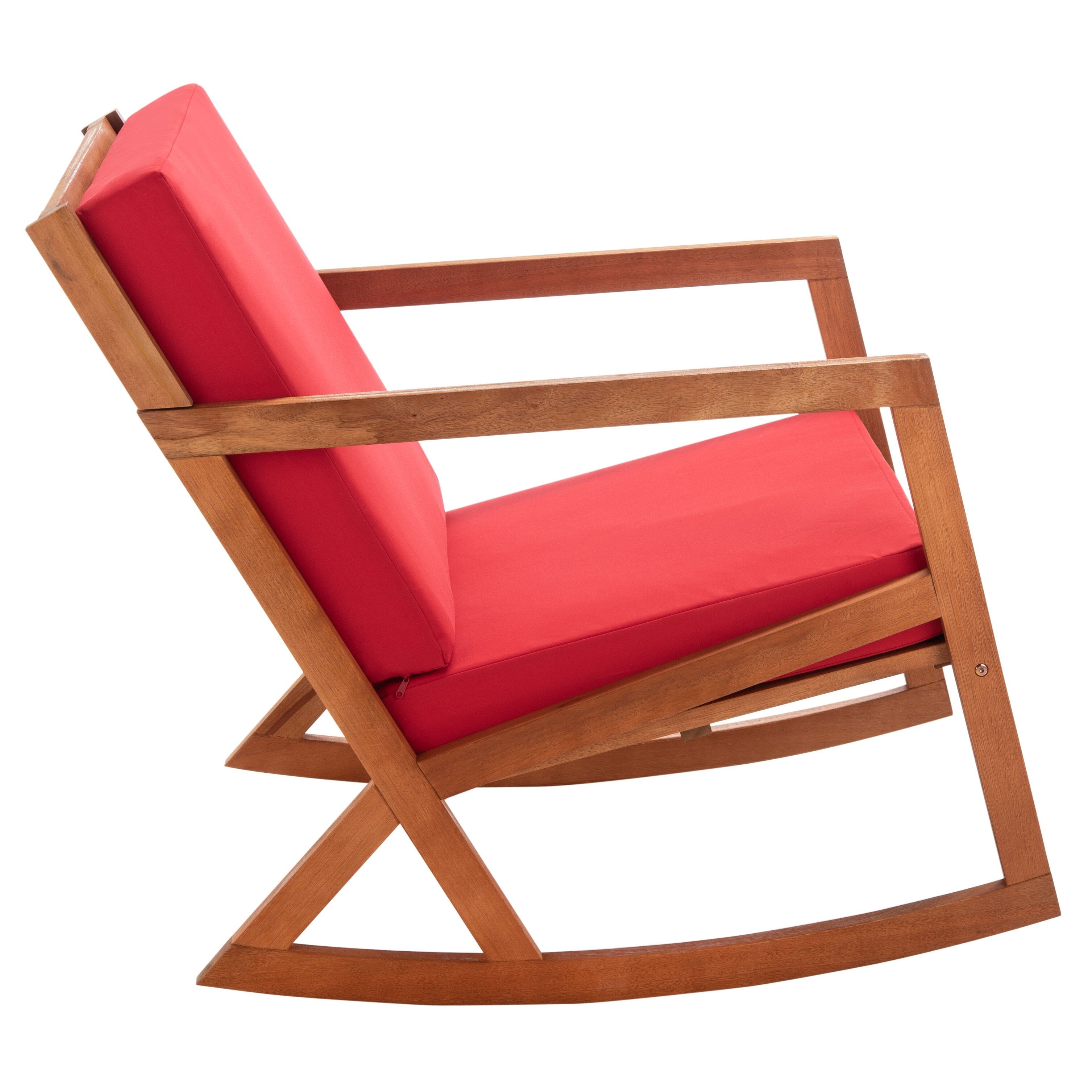 Chaise à bascule d'extérieur Makaila de SAFAVIEH avec coussin - 26 L x 31 P x 38 H