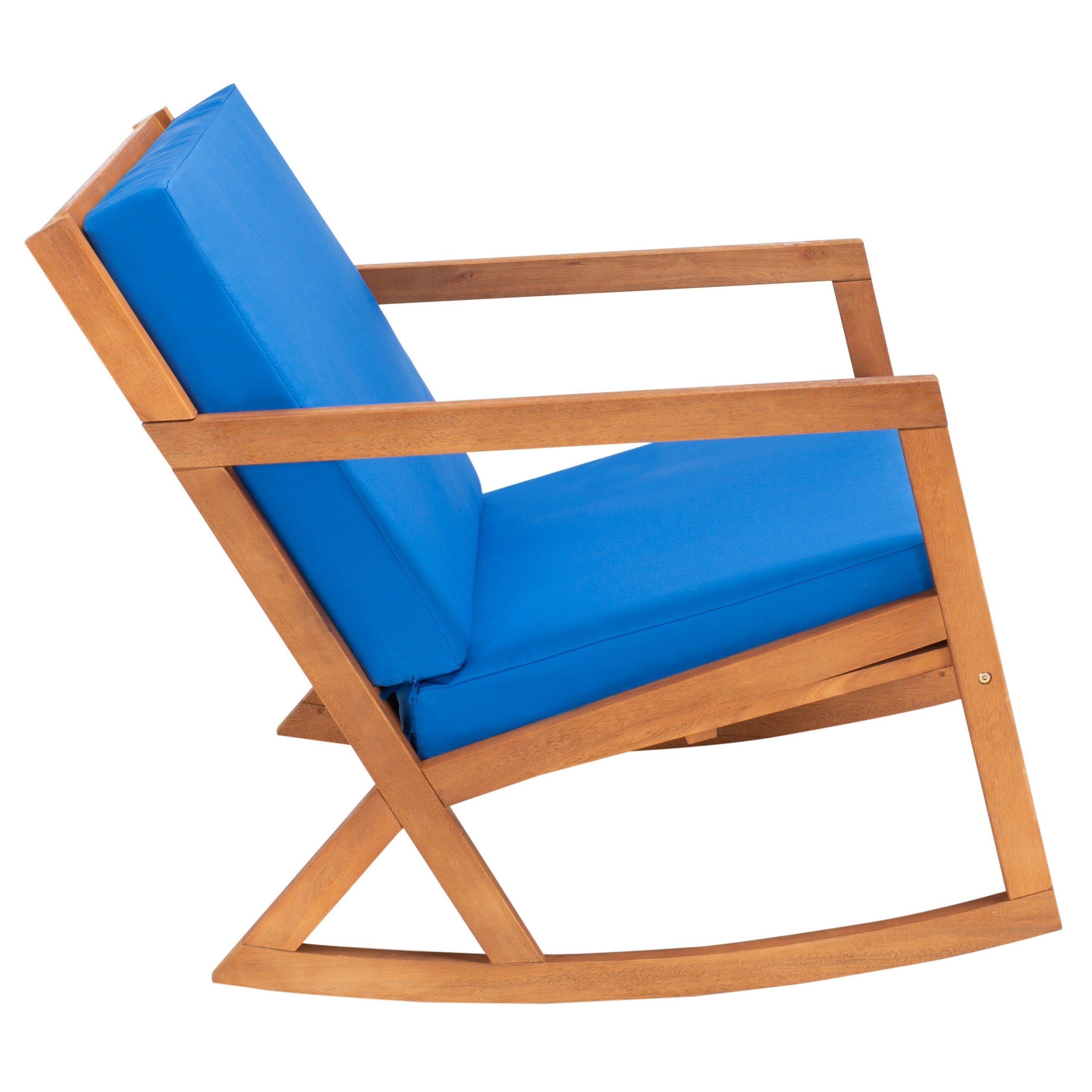 Chaise à bascule d'extérieur Makaila de SAFAVIEH avec coussin - 26 L x 31 P x 38 H