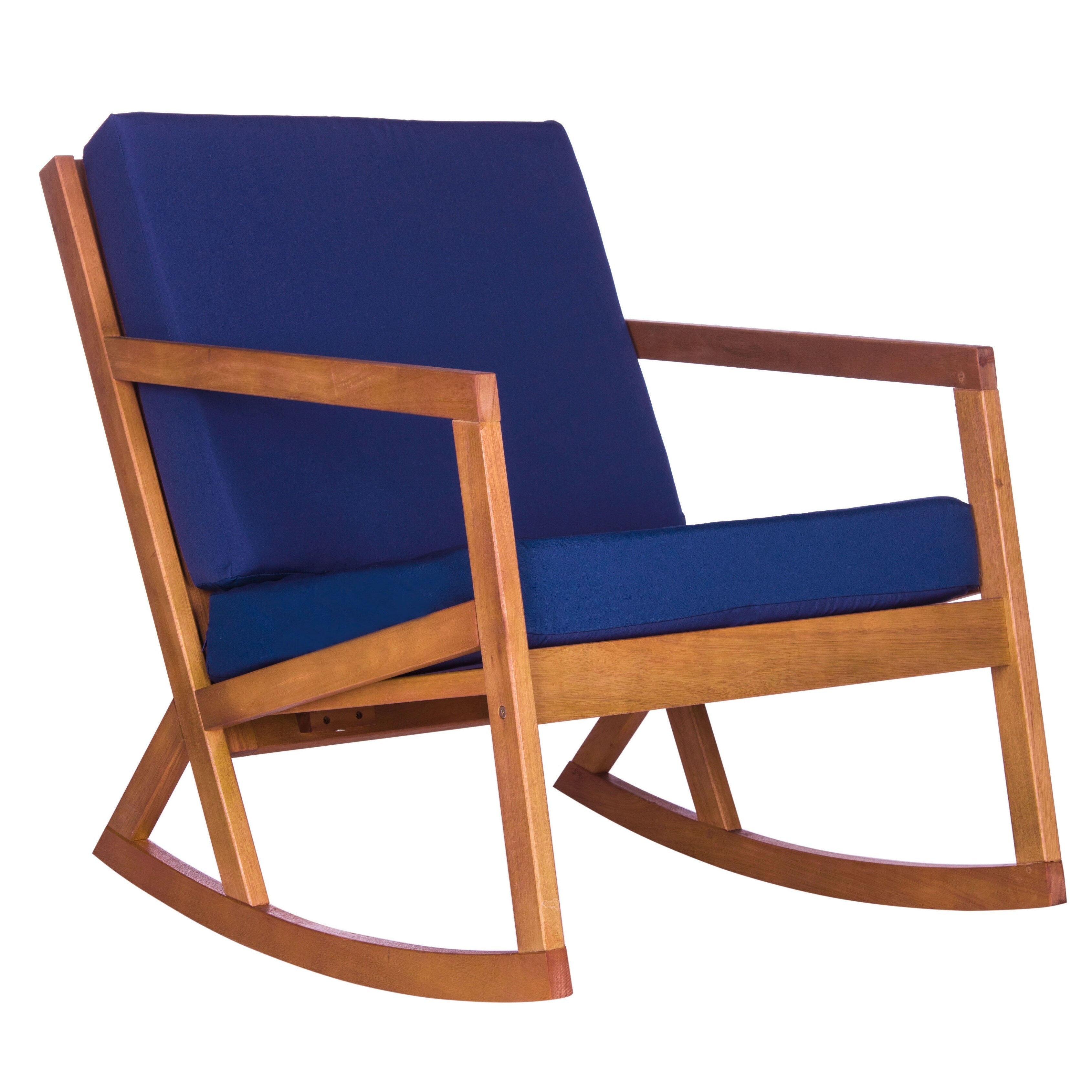 Chaise à bascule d'extérieur Makaila de SAFAVIEH avec coussin - 26 L x 31 P x 38 H