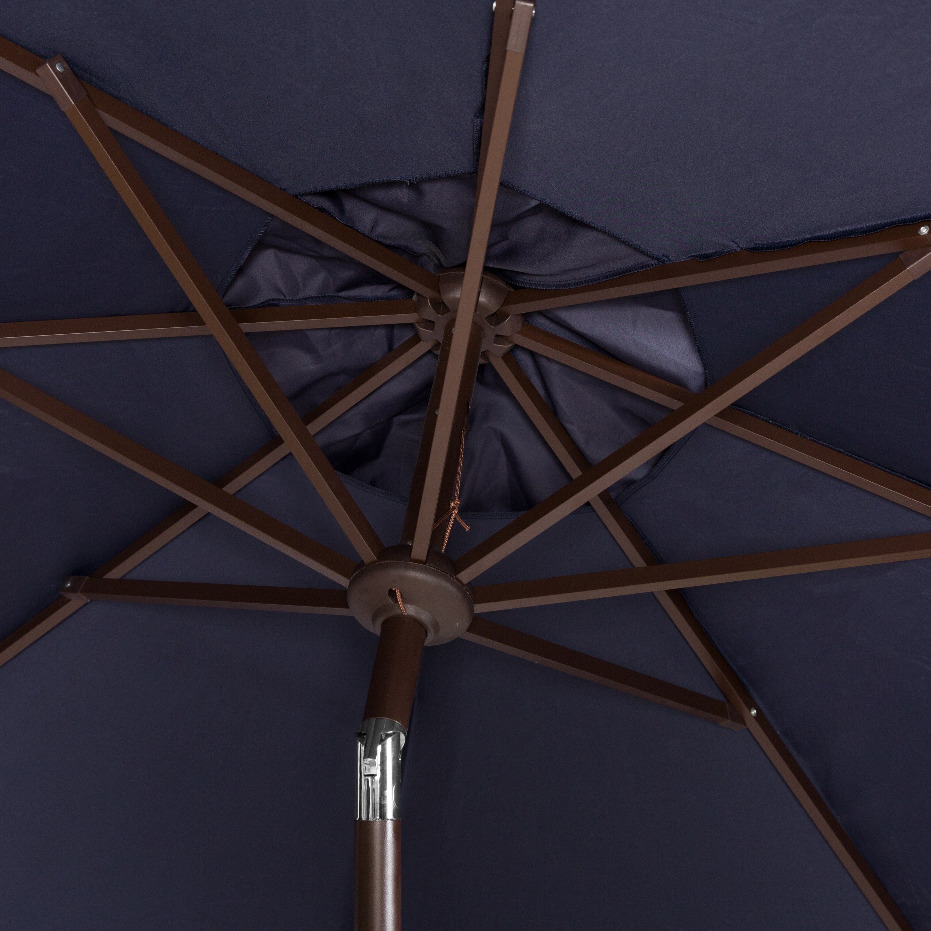 Parasol d'extérieur à manivelle SAFAVIEH Ronette Fringe de 9 pieds