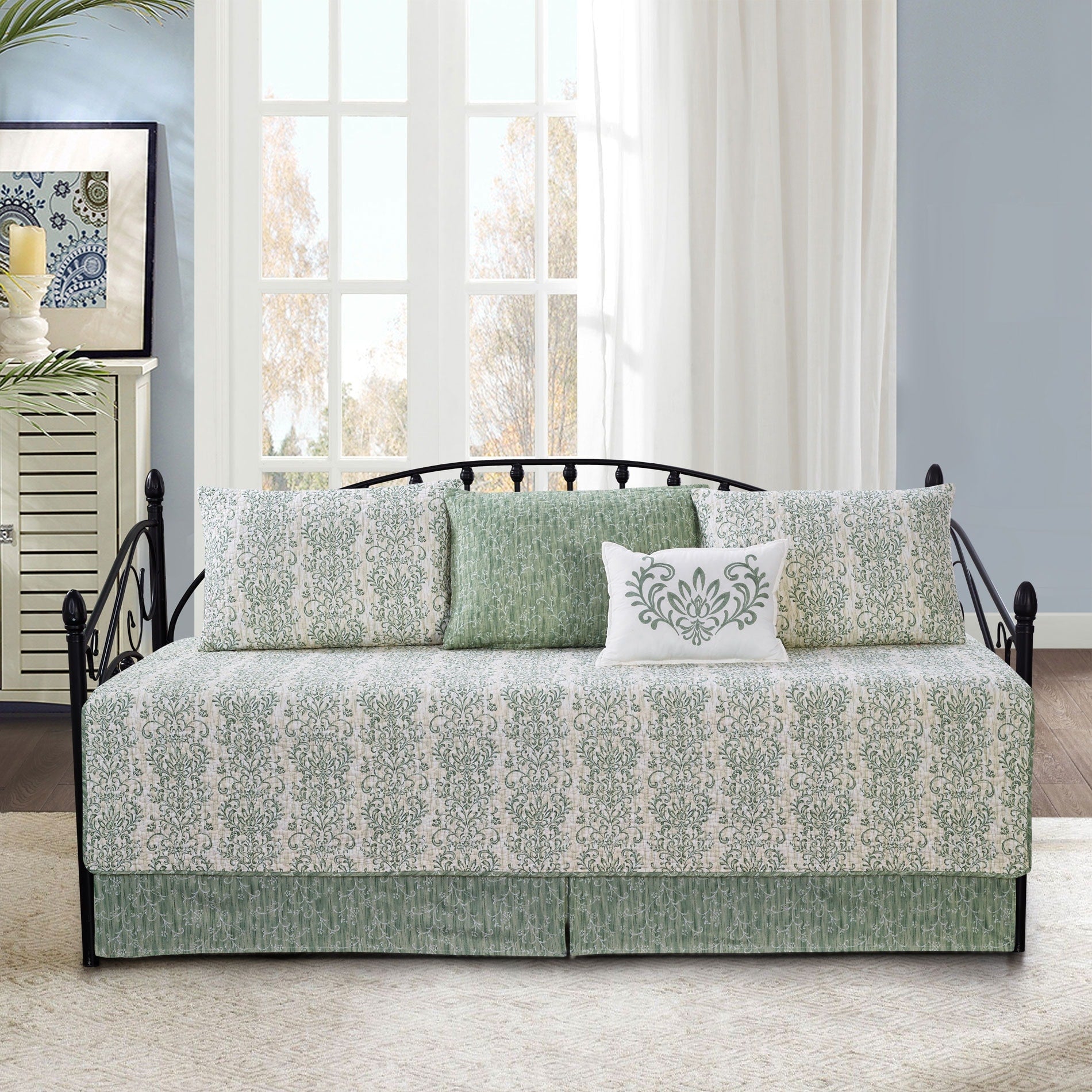 Serenta 6 Piece Cotton Blend Daybed Bedspread Coverlet Set - 75 x 39