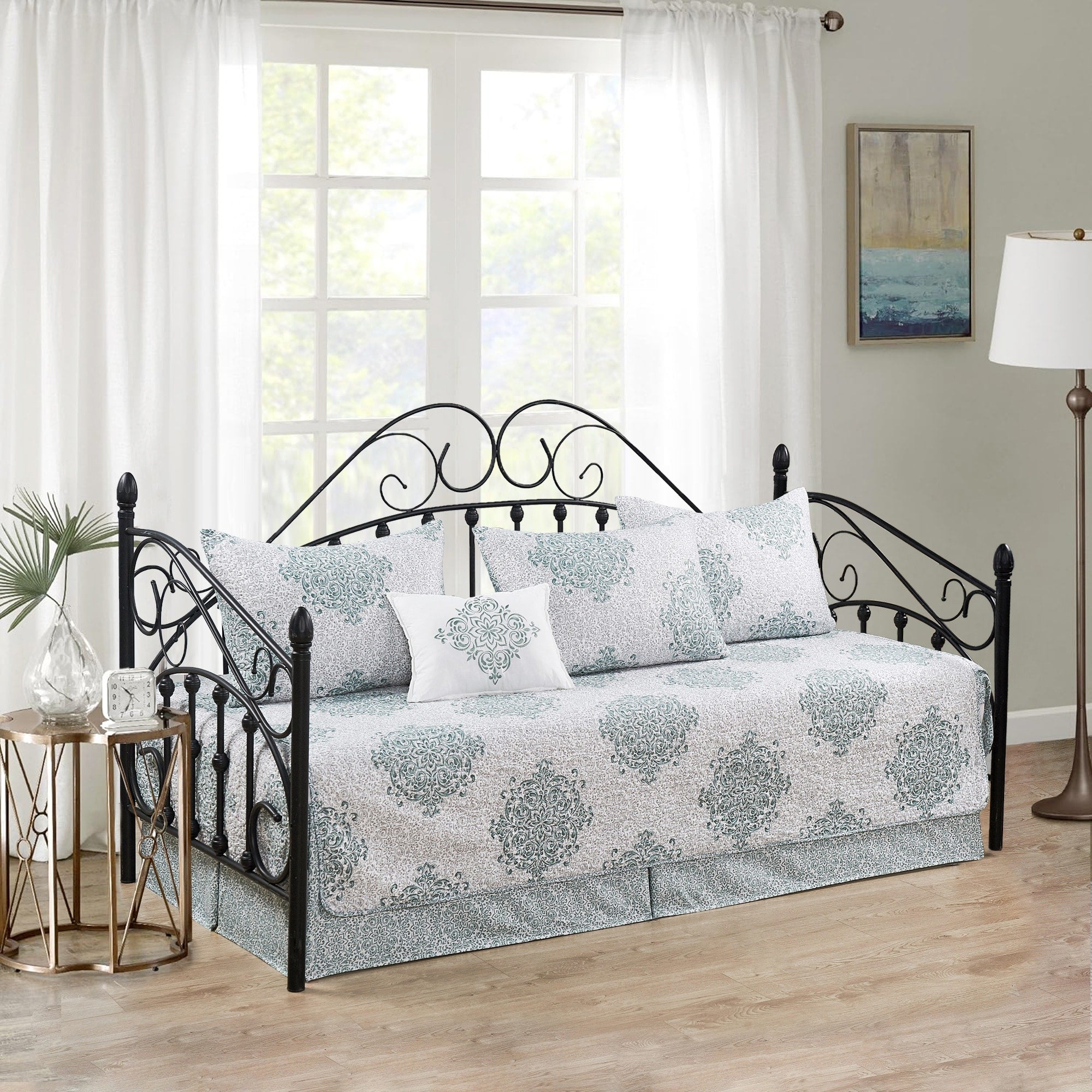 Serenta 6 Piece Cotton Blend Daybed Bedspread Coverlet Set - 75 x 39