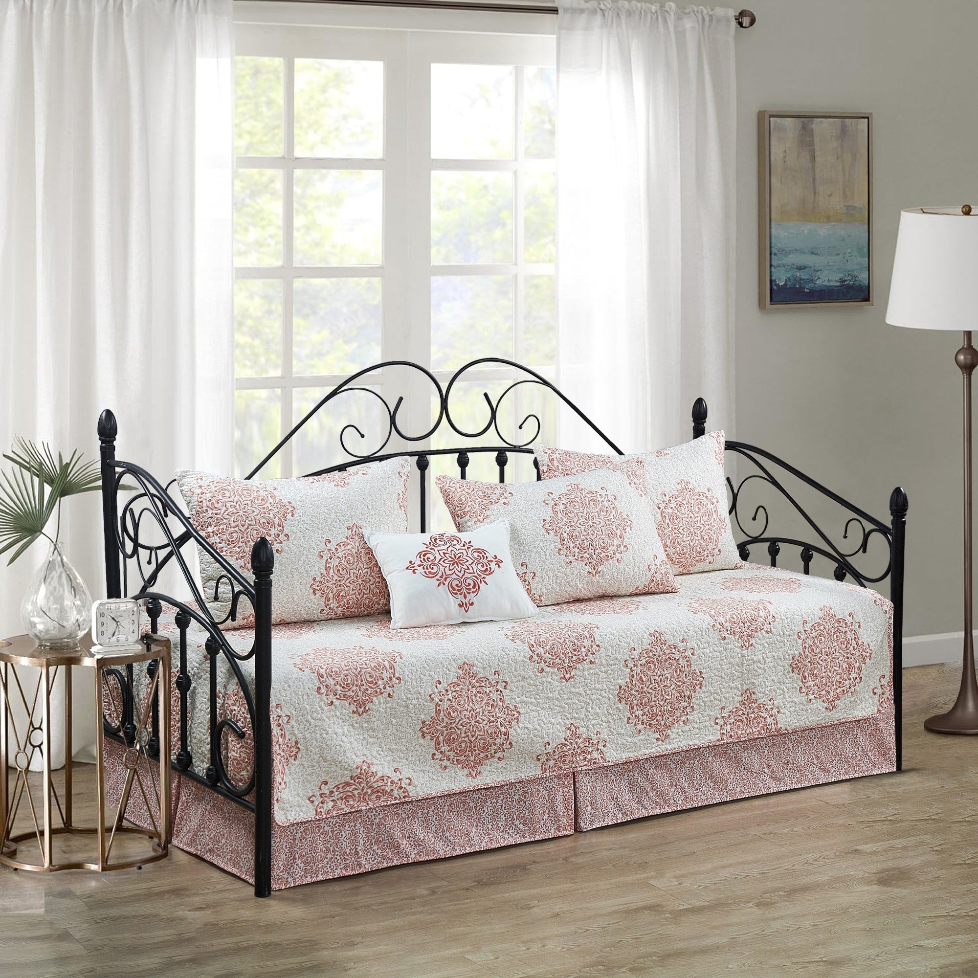Serenta 6 Piece Cotton Blend Daybed Bedspread Coverlet Set - 75 x 39