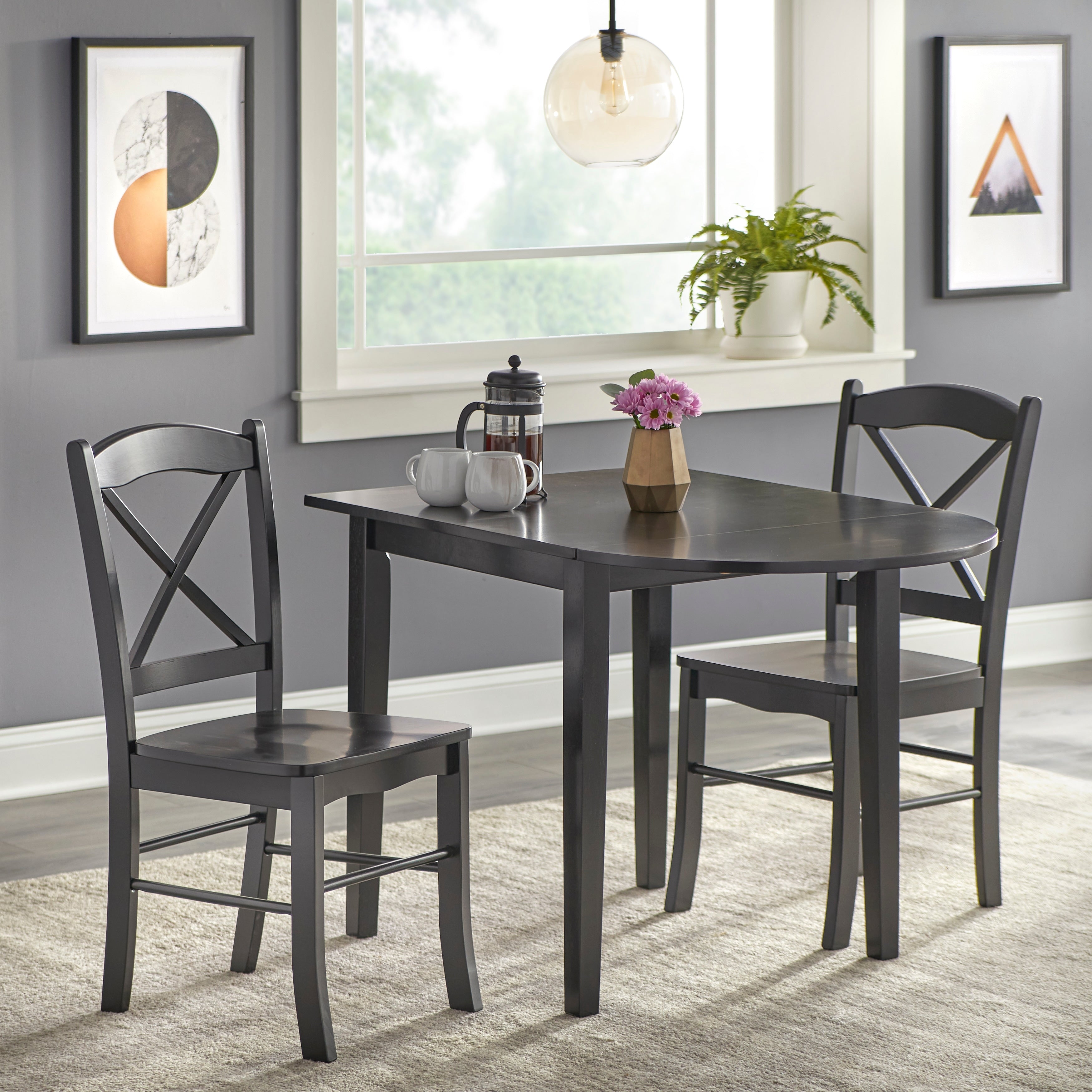 Chaises de salle à manger de style cottage de campagne Simple Living (lot de 2)