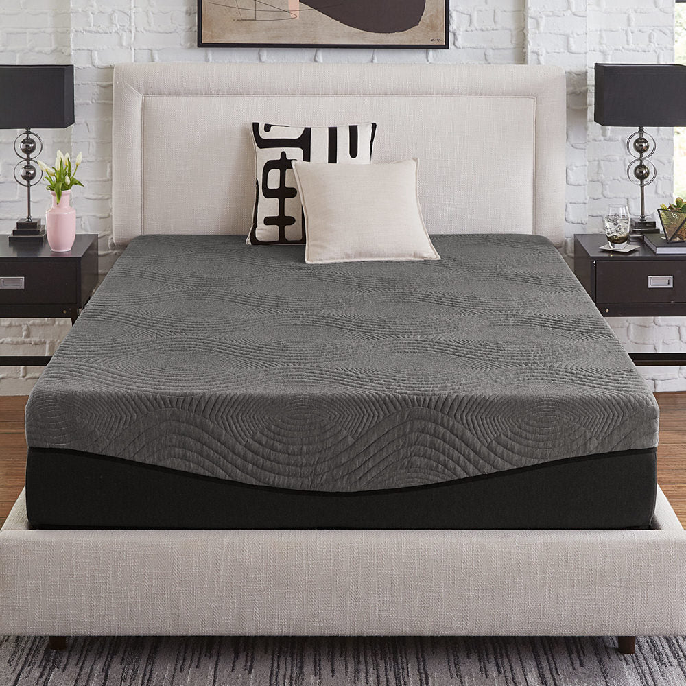 Matelas en mousse à mémoire de forme Slumber Solutions Active 14 pouces au charbon de bois