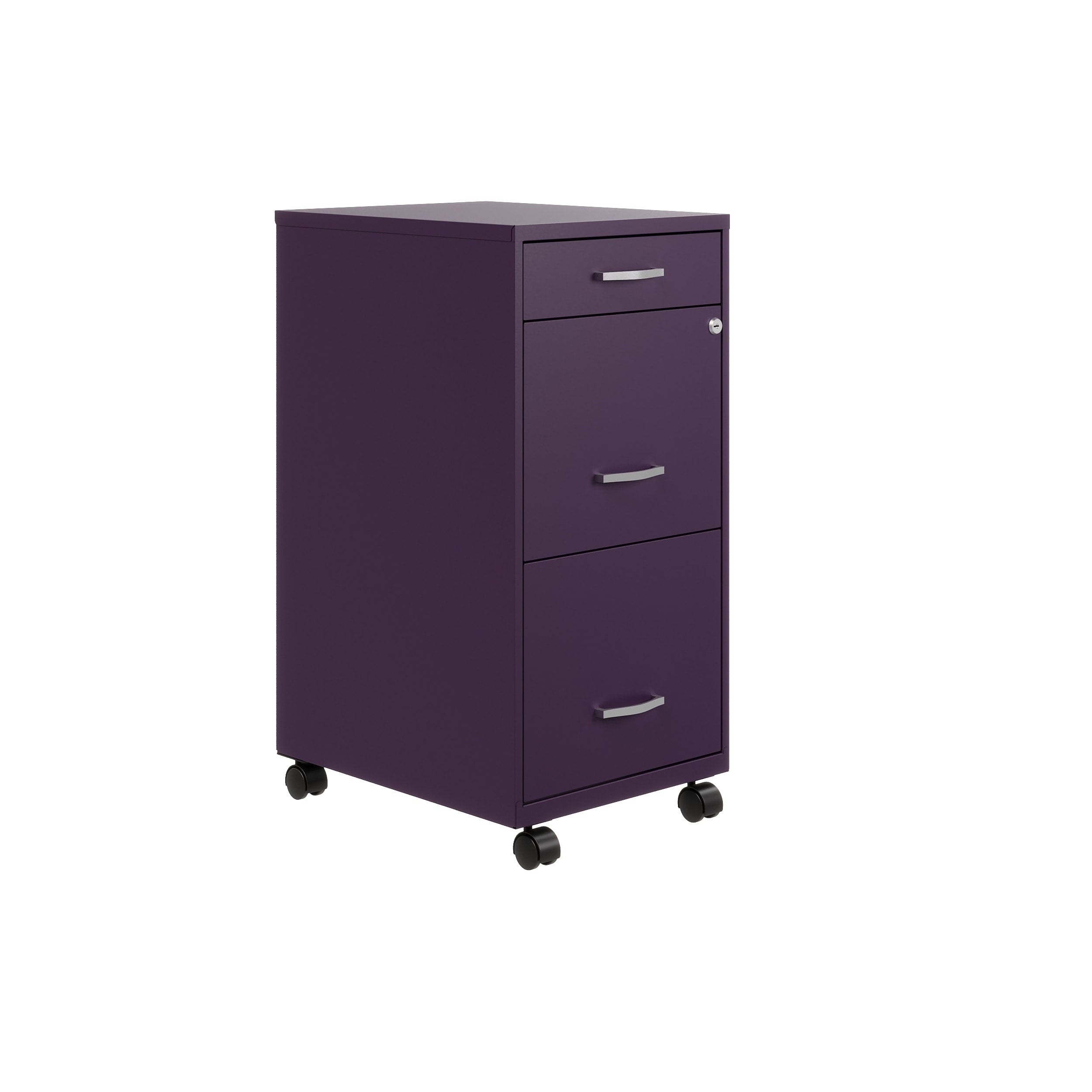 Classeur métallique Space Solutions 18 pouces de profondeur à 3 tiroirs