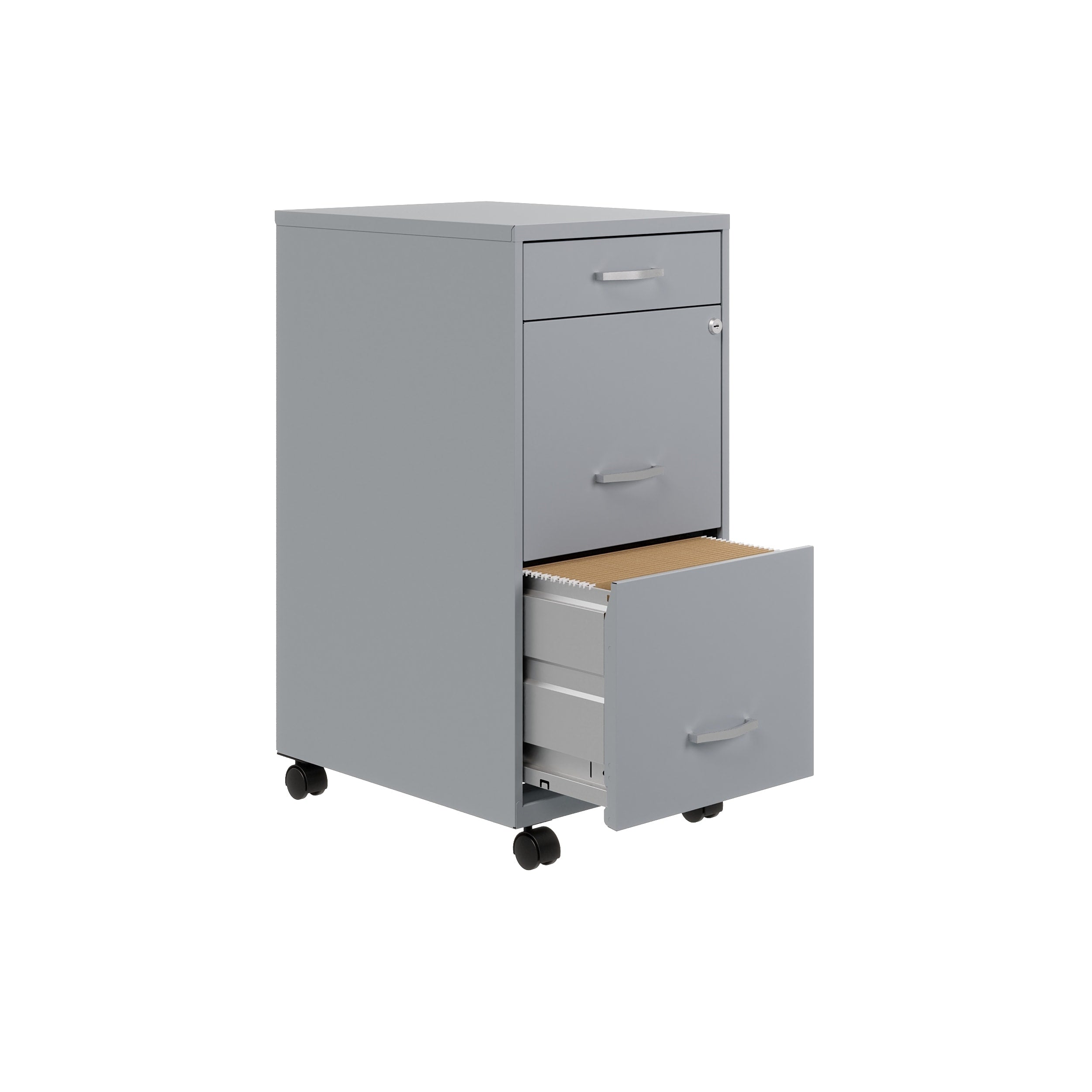 Classeur métallique Space Solutions 18 pouces de profondeur à 3 tiroirs