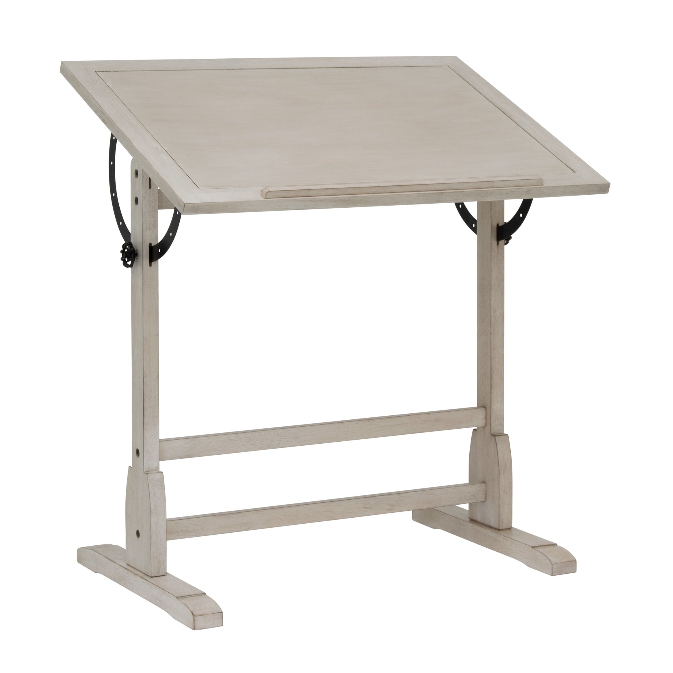 Table à dessin vintage en bois de 36 pouces avec plateau réglable en angle pour le dessin