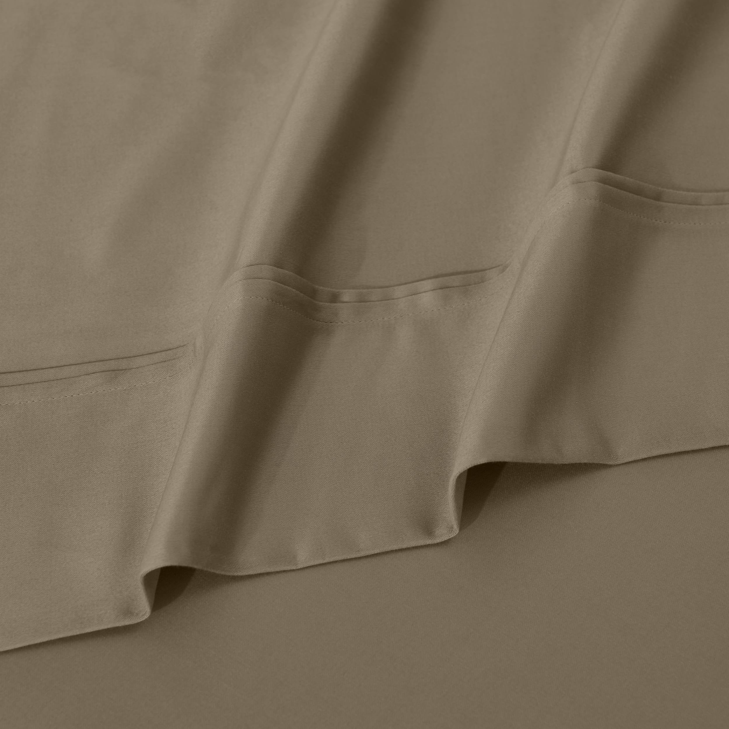 Parure de draps unie écologique en coton égyptien de qualité supérieure 1 200 fils
