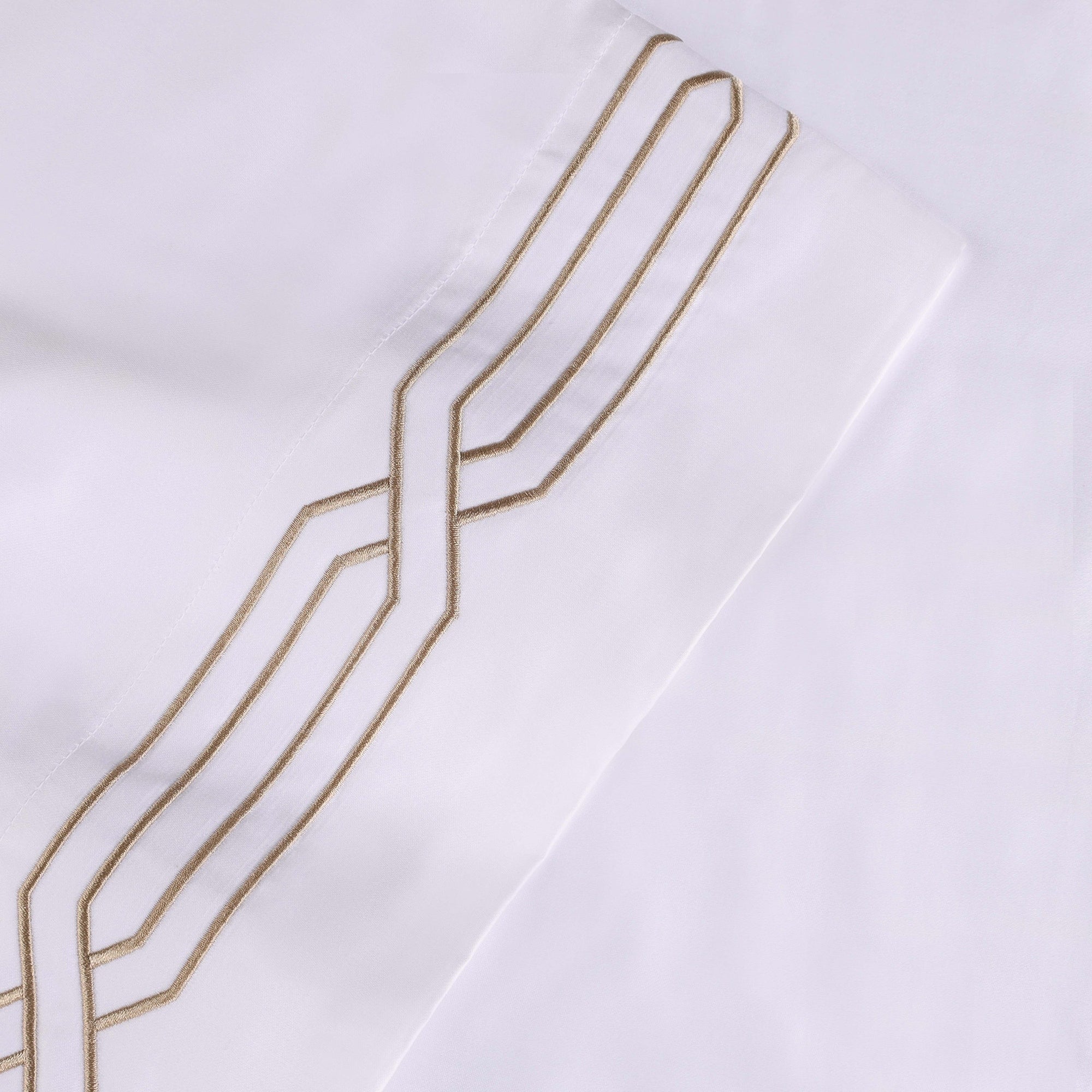 Parure de draps unie écologique en coton égyptien de qualité supérieure 1 200 fils