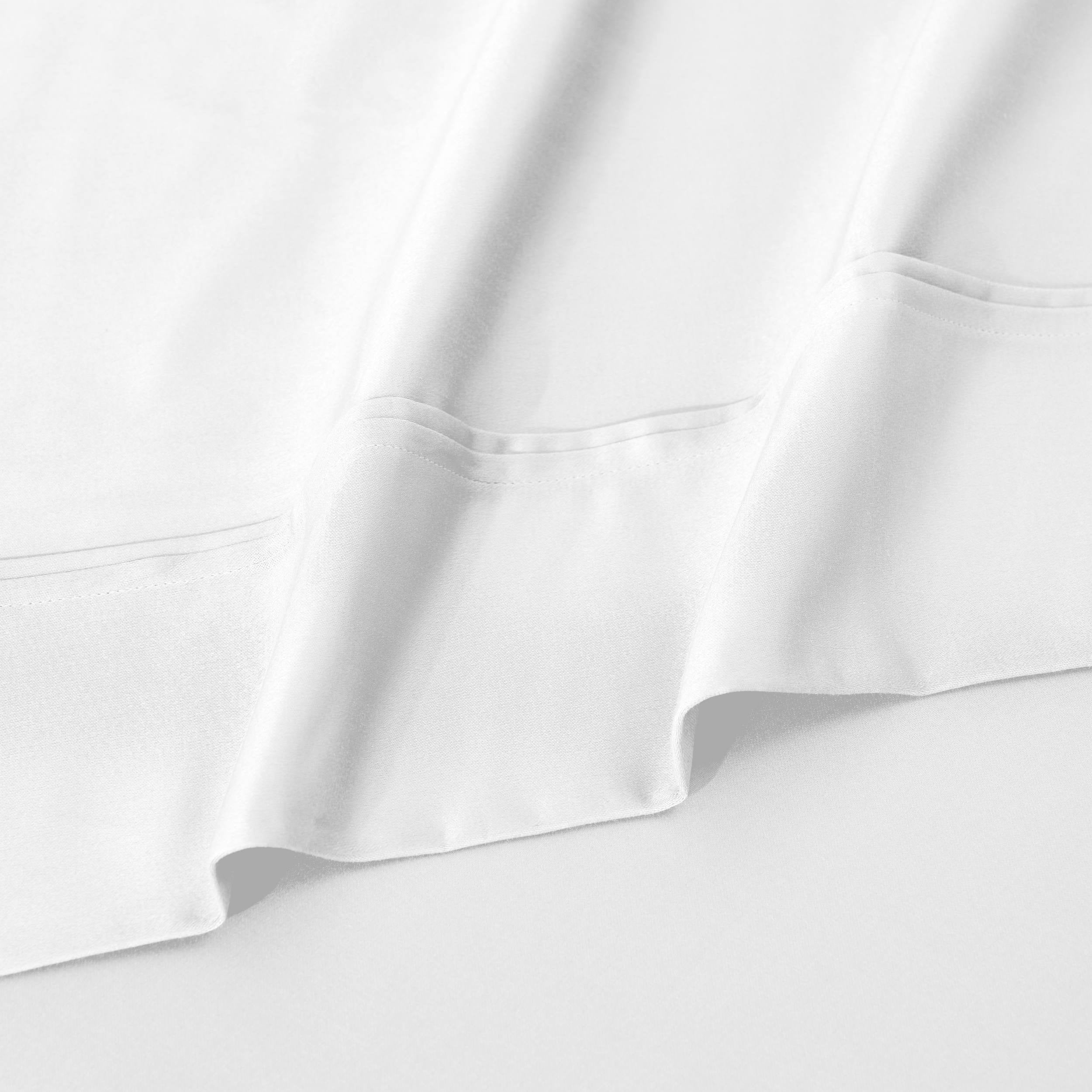 Parure de draps unie écologique en coton égyptien de qualité supérieure 1 200 fils