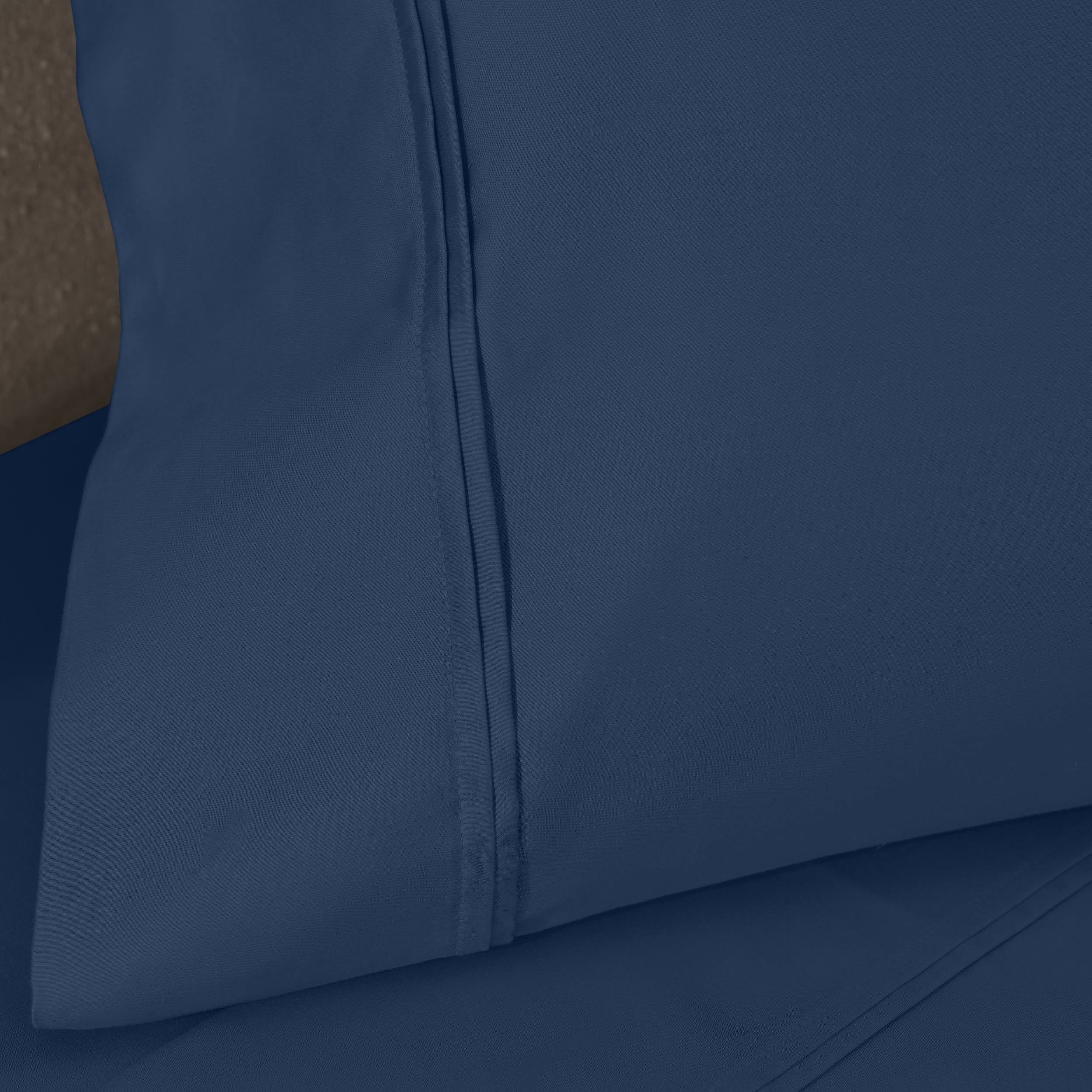 Parure de draps unie écologique en coton égyptien de qualité supérieure 1 200 fils