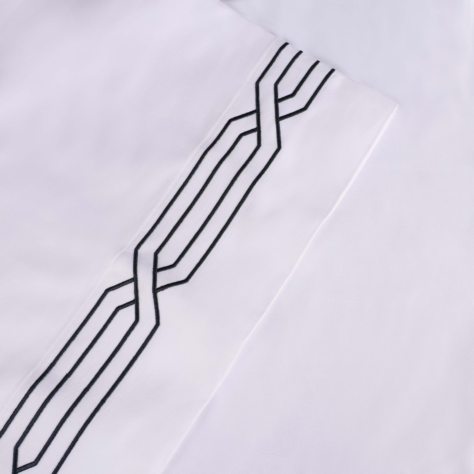 Parure de draps unie écologique en coton égyptien de qualité supérieure 1 200 fils