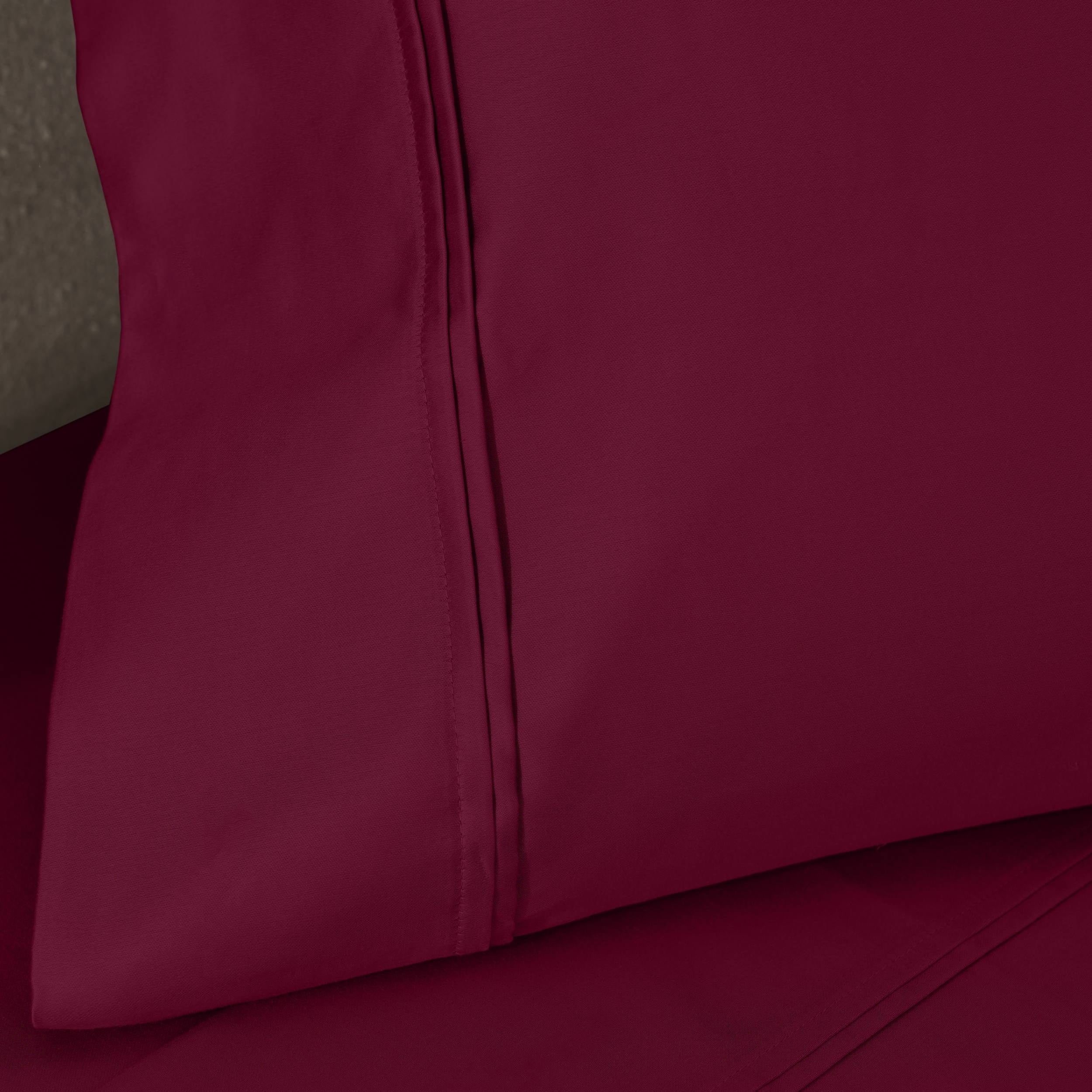 Parure de draps unie écologique en coton égyptien de qualité supérieure 1 200 fils