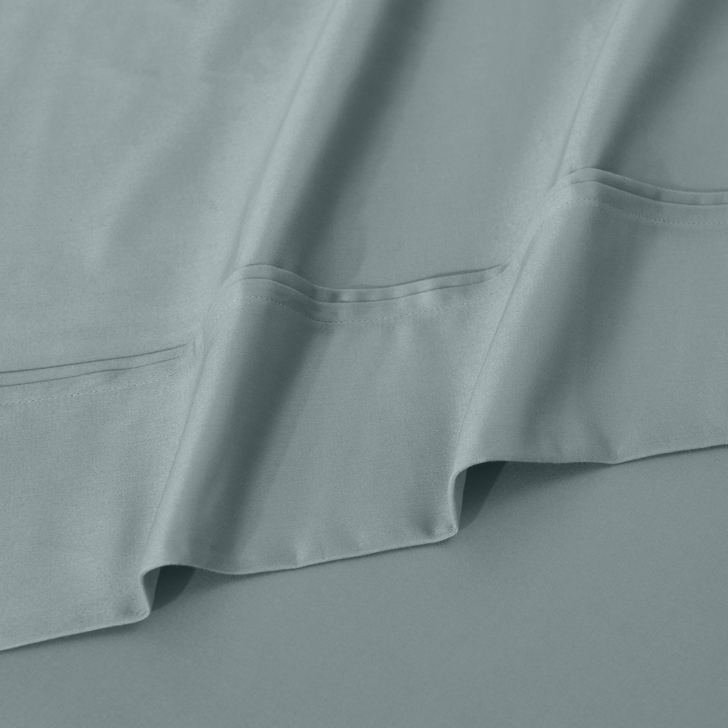 Parure de draps unie écologique en coton égyptien de qualité supérieure 1 200 fils