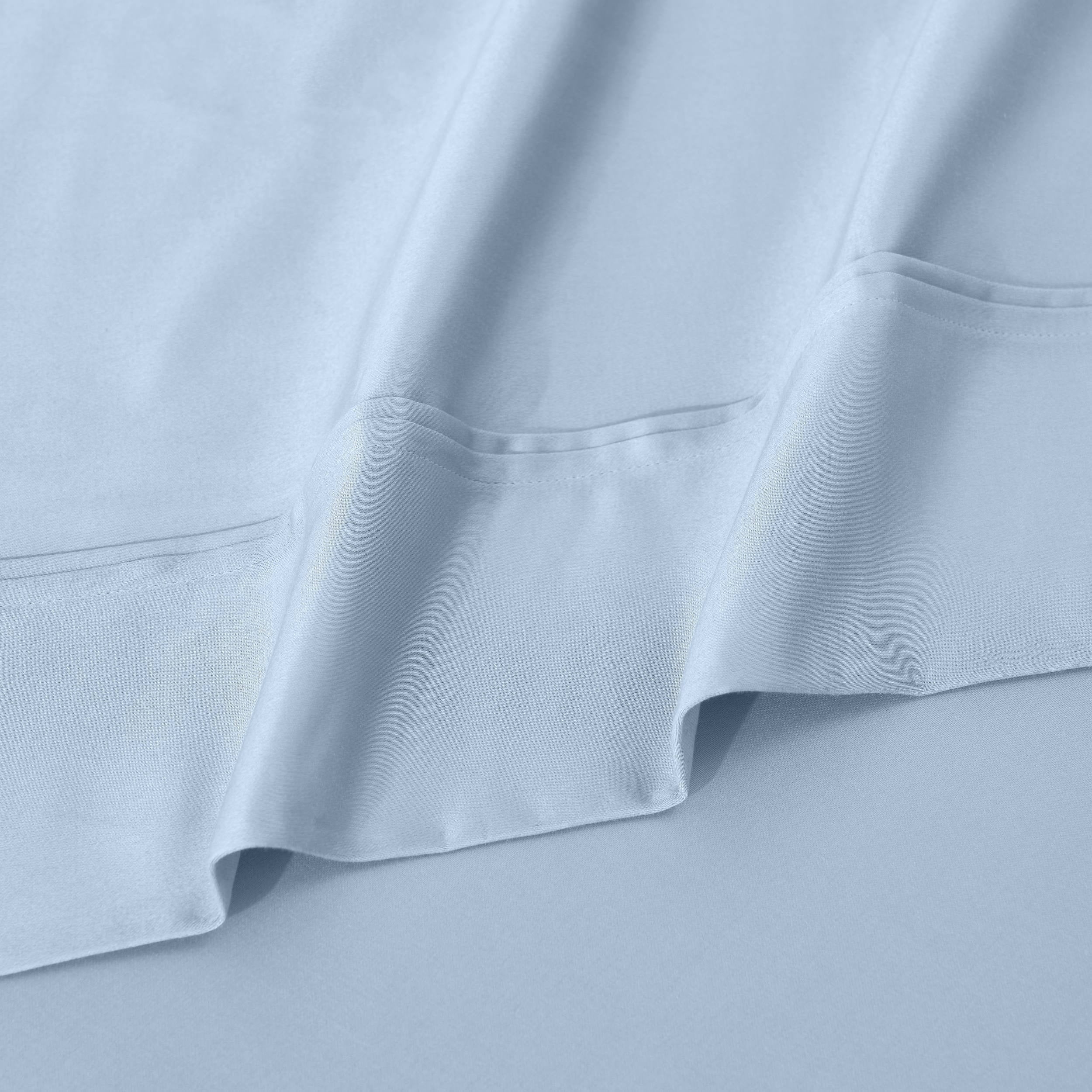 Parure de draps unie écologique en coton égyptien de qualité supérieure 1 200 fils