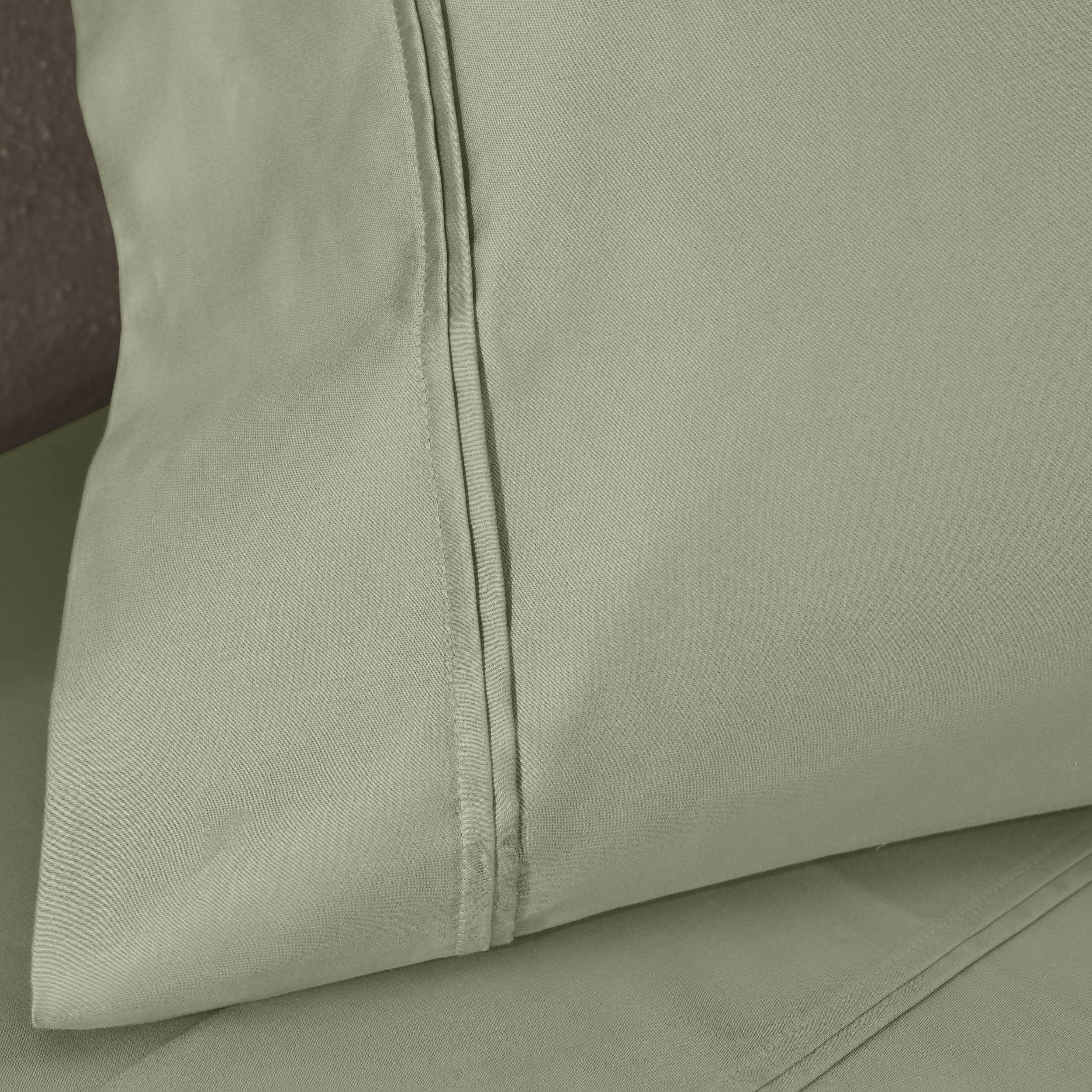 Parure de draps unie écologique en coton égyptien de qualité supérieure 1 200 fils