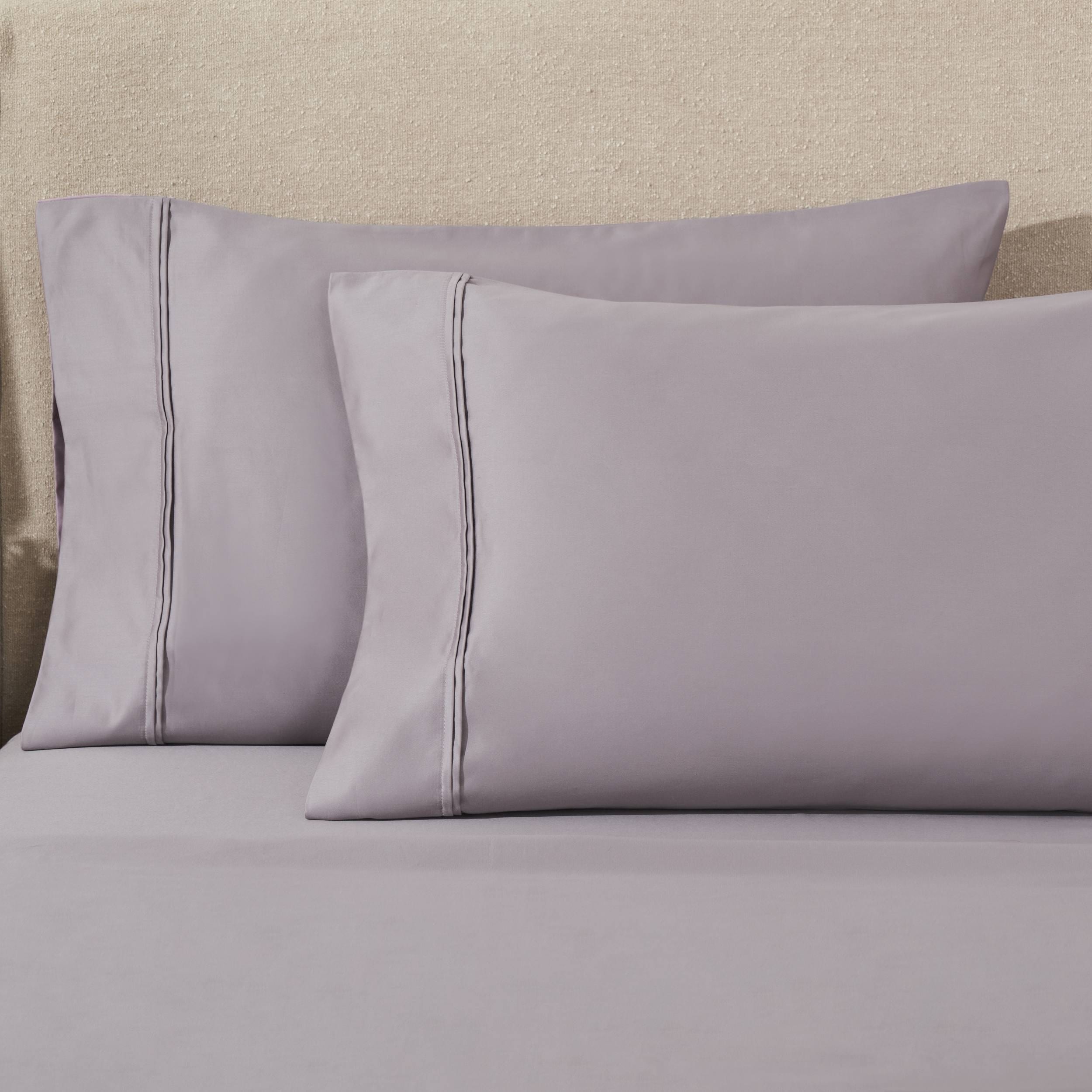 Parure de draps unie écologique en coton égyptien de qualité supérieure 1 200 fils