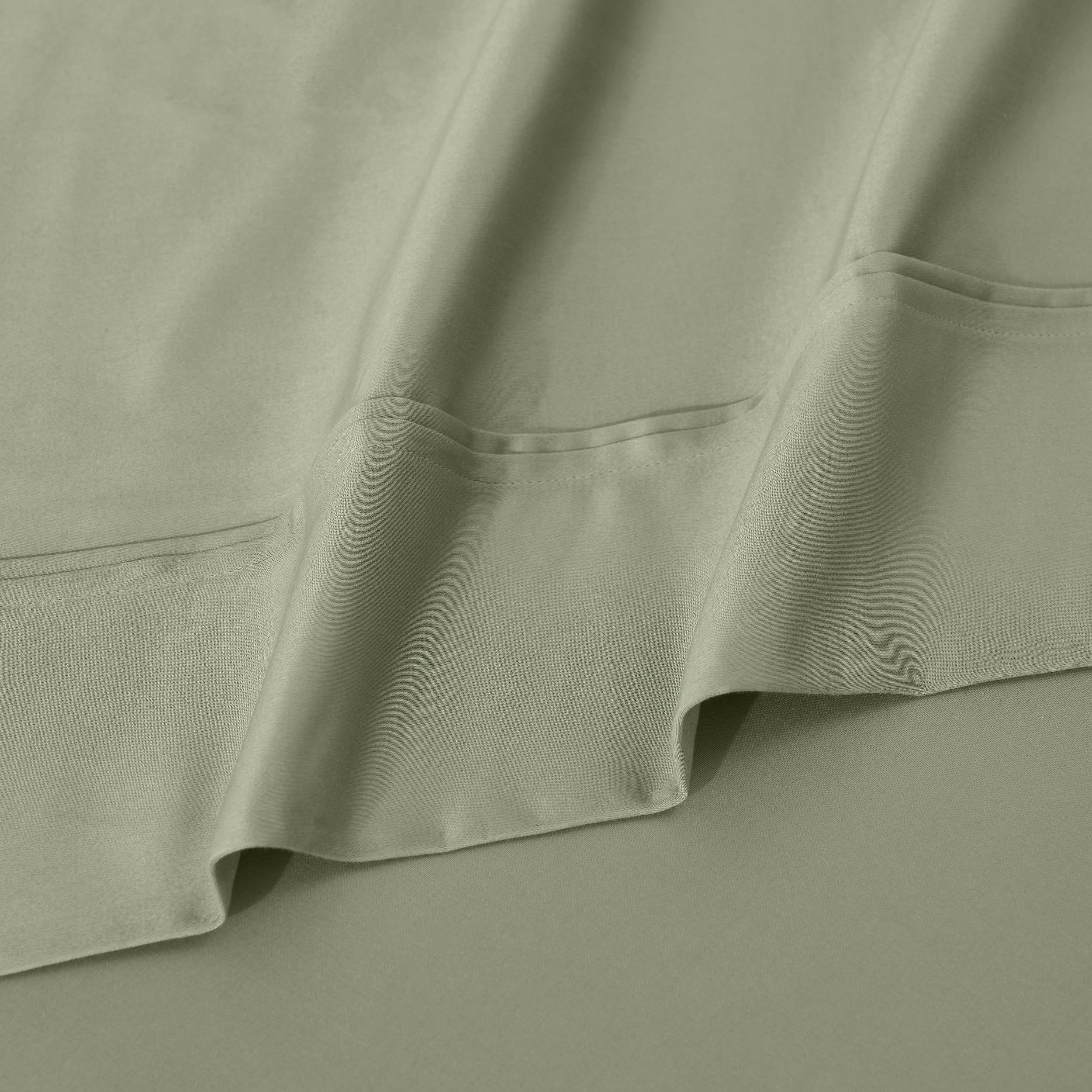 Parure de draps unie écologique en coton égyptien de qualité supérieure 1 200 fils