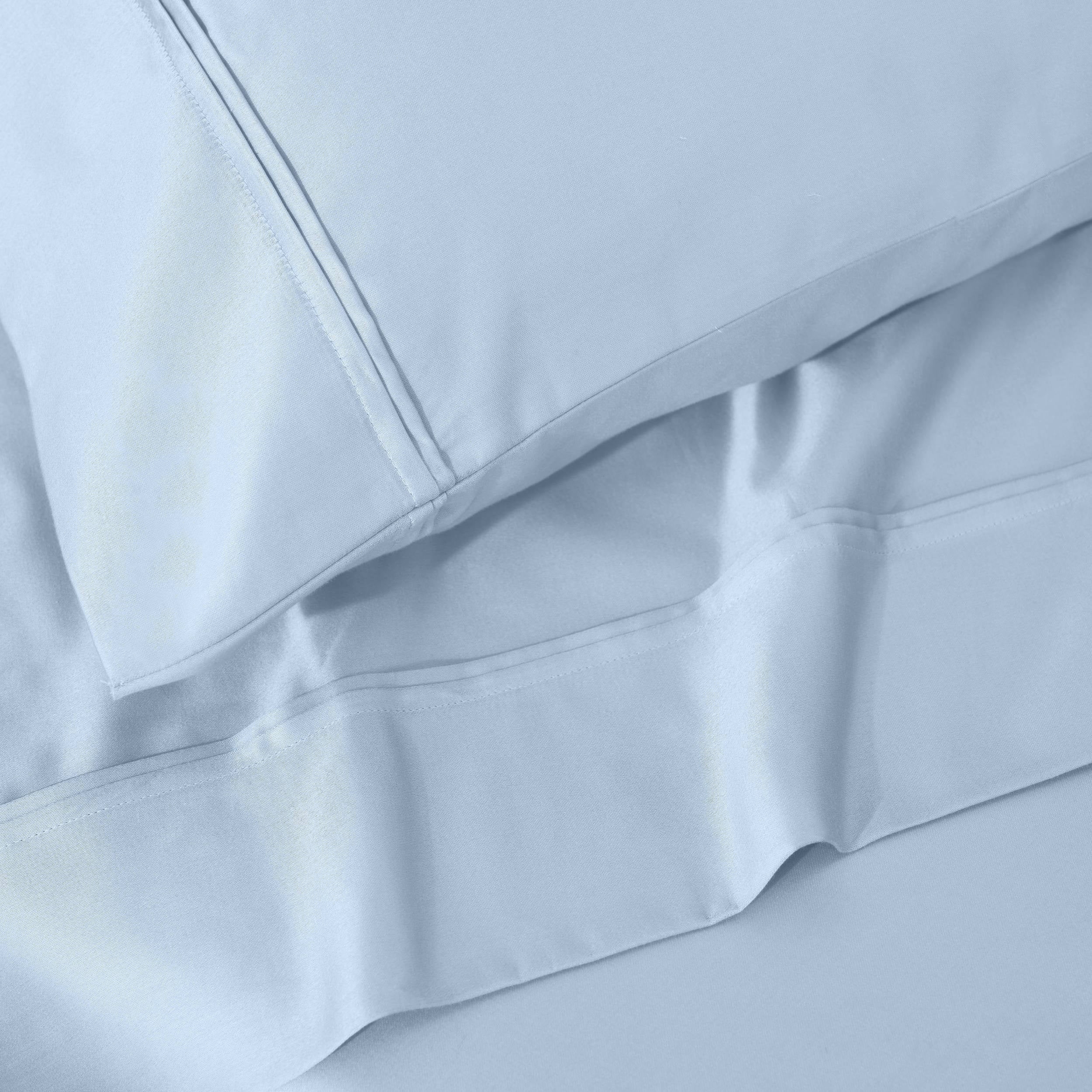 Parure de draps unie écologique en coton égyptien de qualité supérieure 1 200 fils