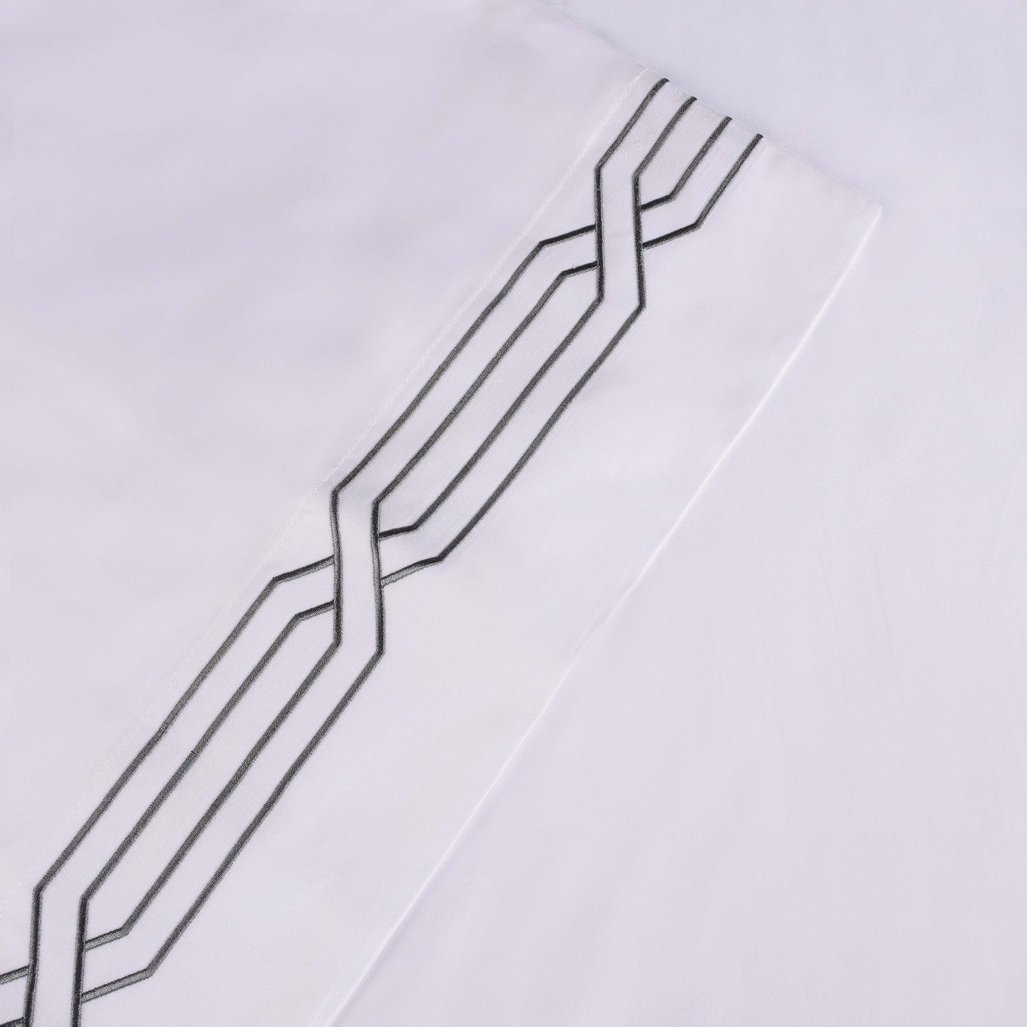 Parure de draps unie écologique en coton égyptien de qualité supérieure 1 200 fils