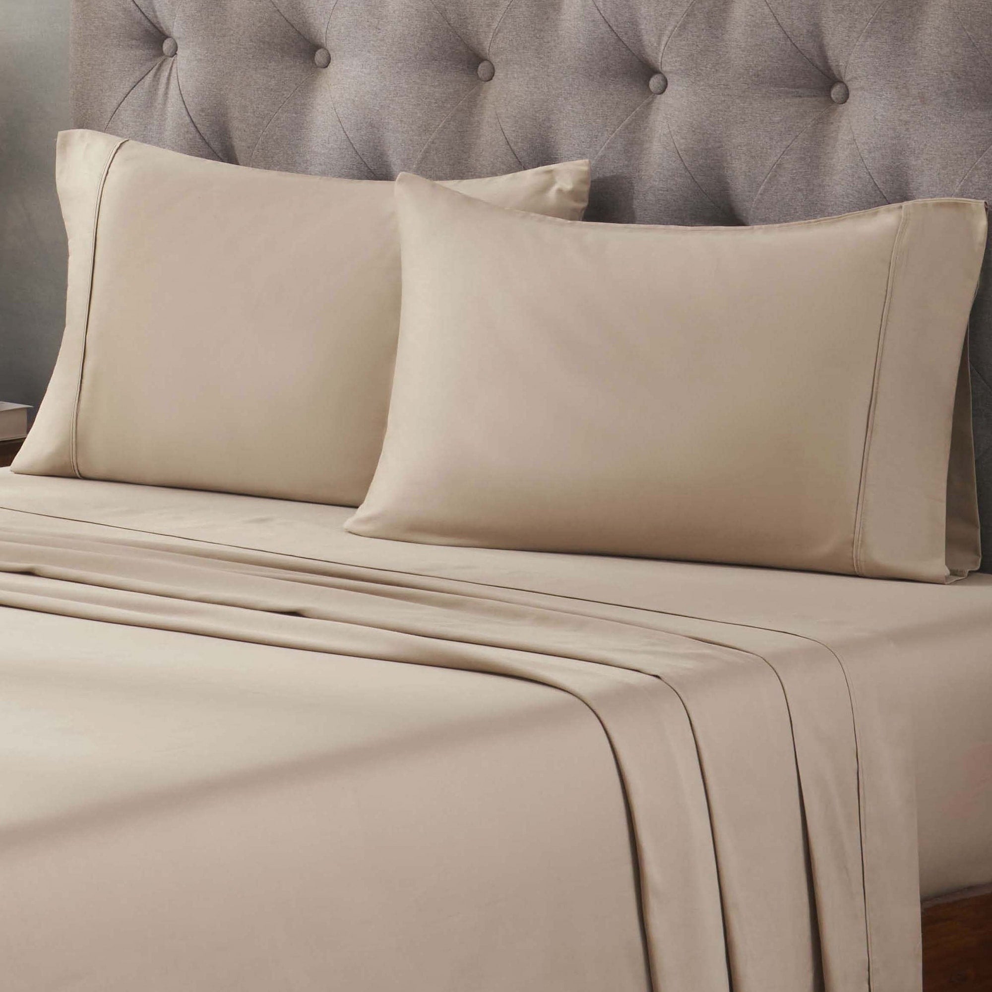 Superior Egyptian Cotton 400 Thread Count Solid Deep Pocket Bed Sheet Set