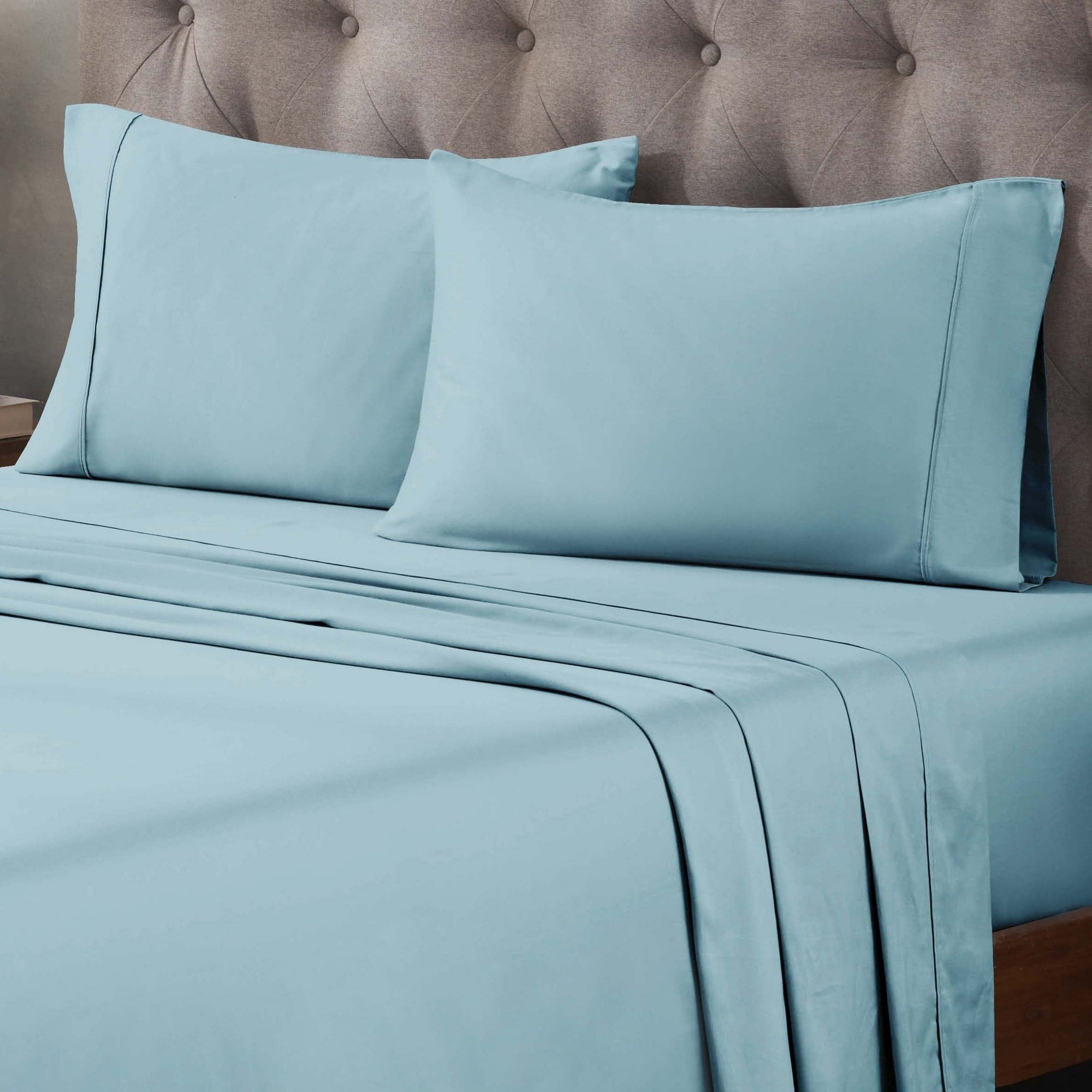 Superior Egyptian Cotton 400 Thread Count Solid Deep Pocket Bed Sheet Set