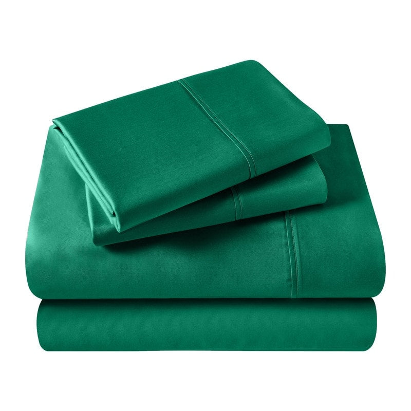 Superior Egyptian Cotton 400 Thread Count Solid Deep Pocket Bed Sheet Set