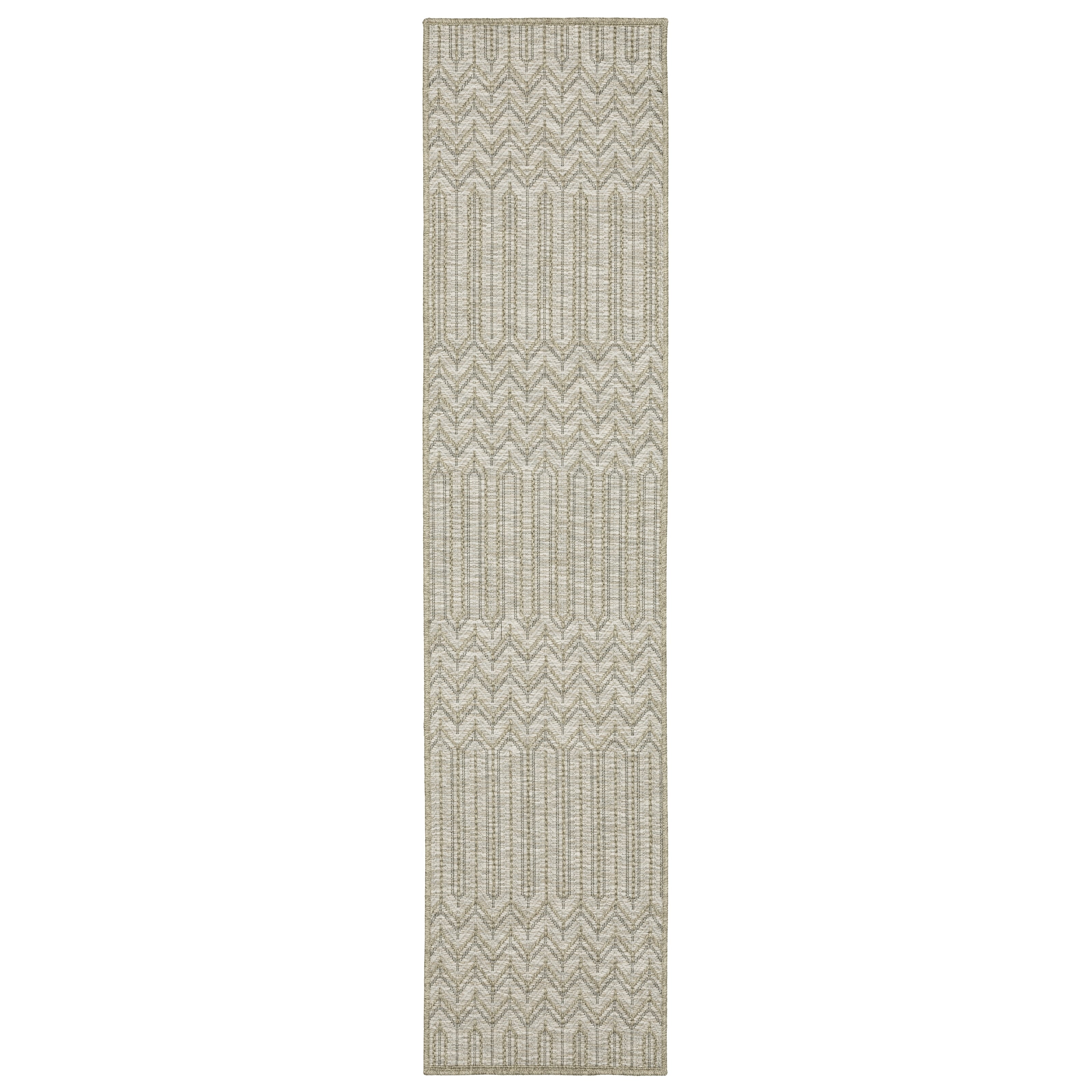 Vista Home Tangelo Geometric Tan/ Black Ultimate Performance Area Rug