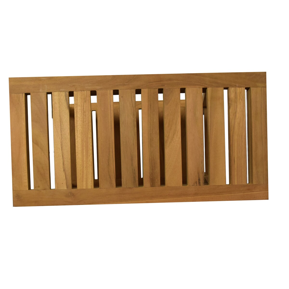 Banc de douche rectangulaire en teck