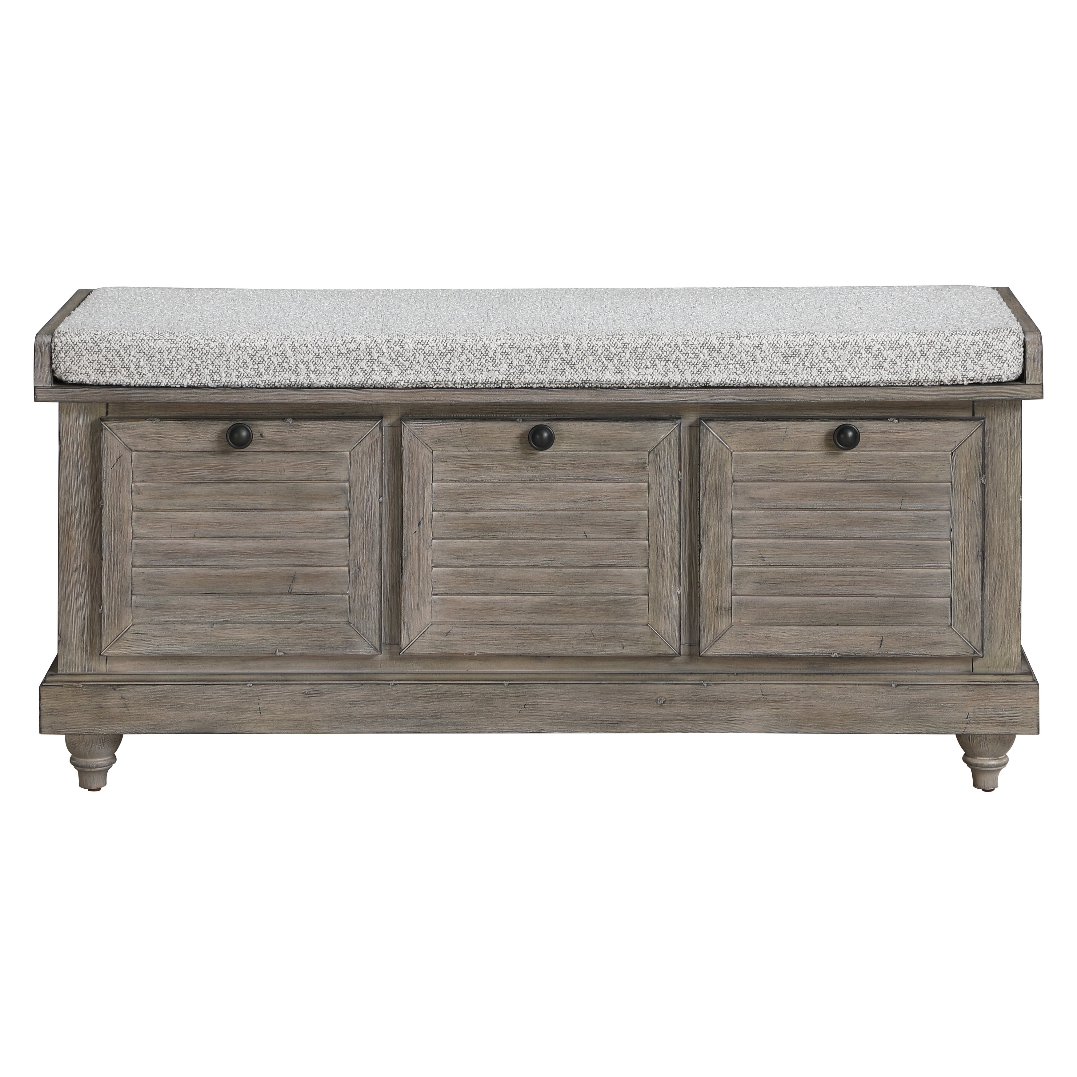 Le banc de rangement Arbakka de Gray Barn