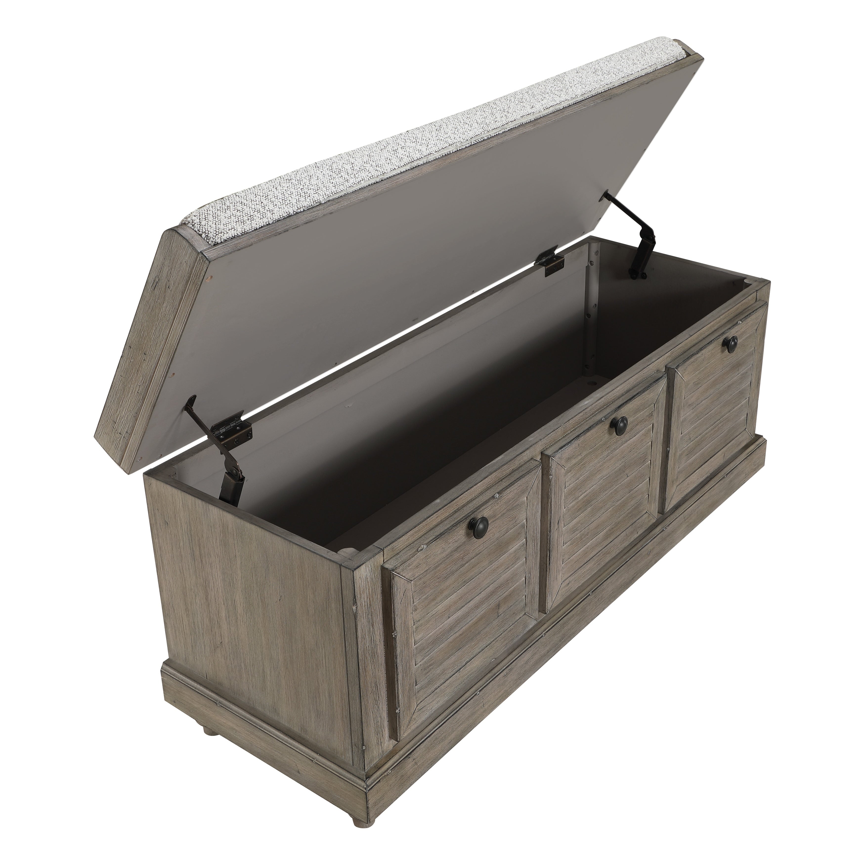 Le banc de rangement Arbakka de Gray Barn