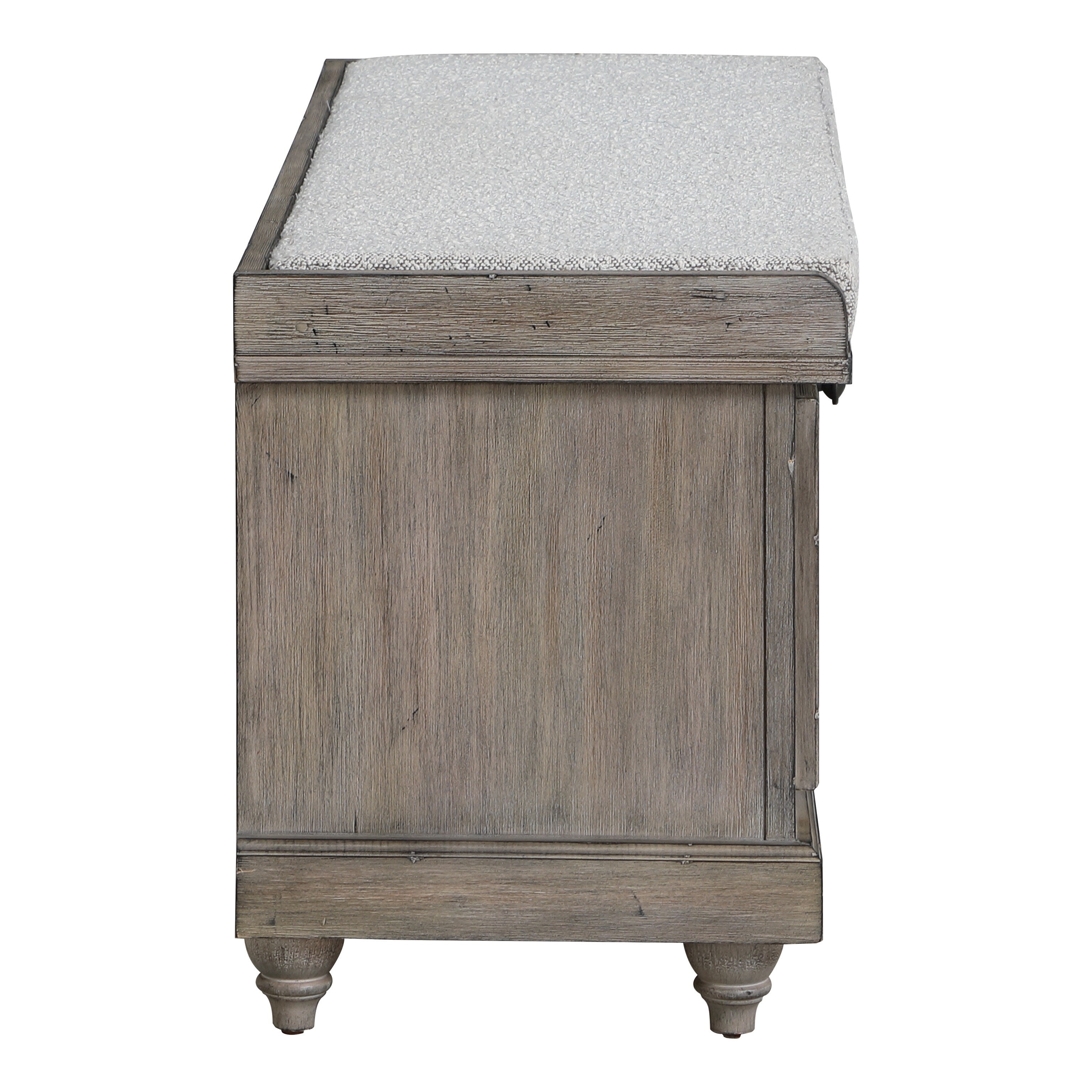 Le banc de rangement Arbakka de Gray Barn