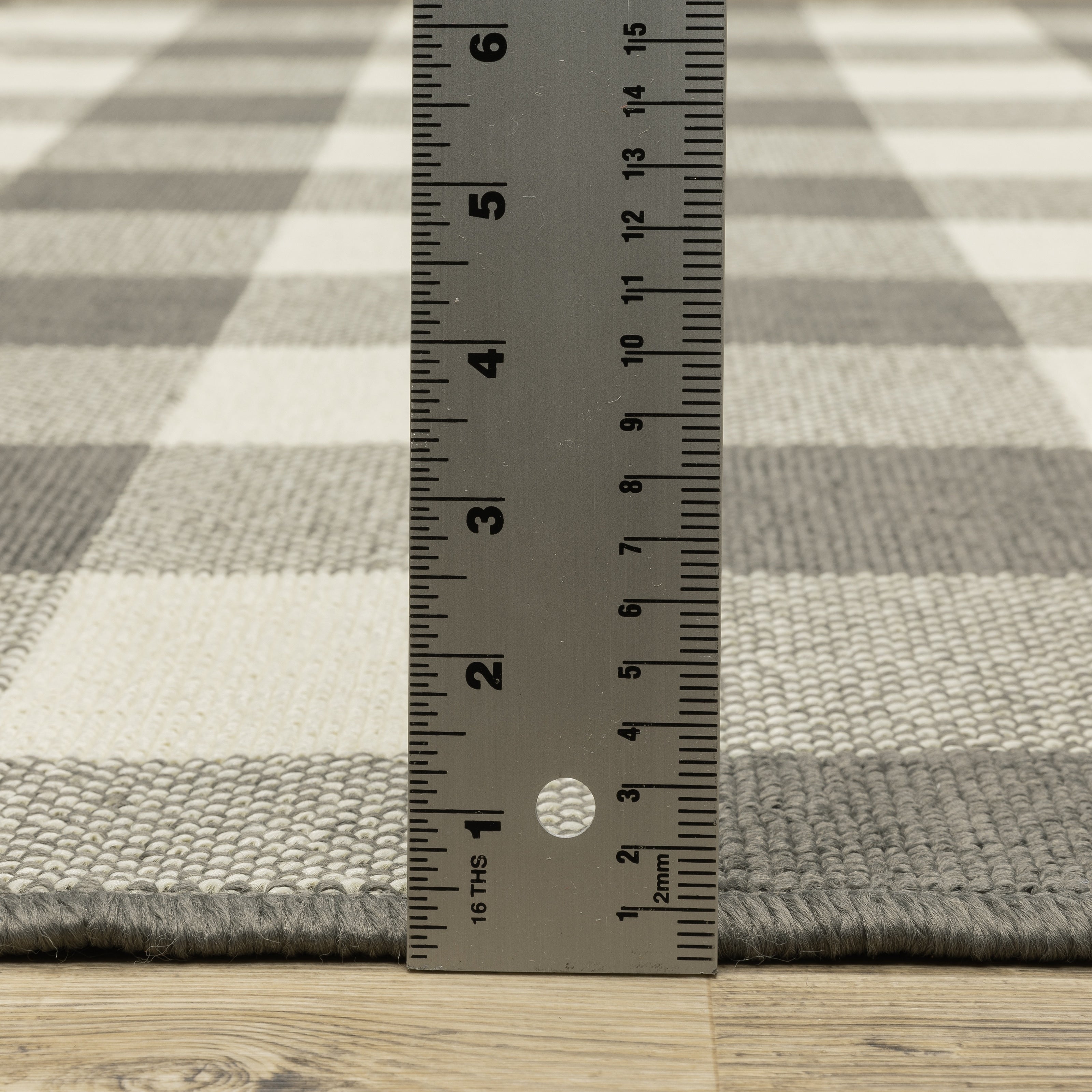 Vista Home Malta Gingham Check Indoor/Outdoor Area Rug
