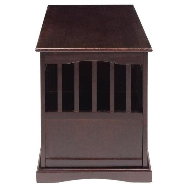 Table d'appoint en bois pour cage pour animaux de compagnie avec porte verrouillable