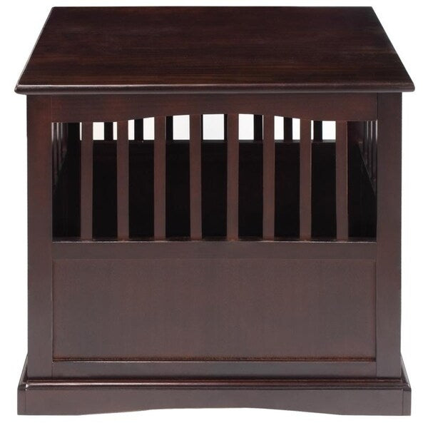 Table d'appoint en bois pour cage pour animaux de compagnie avec porte verrouillable