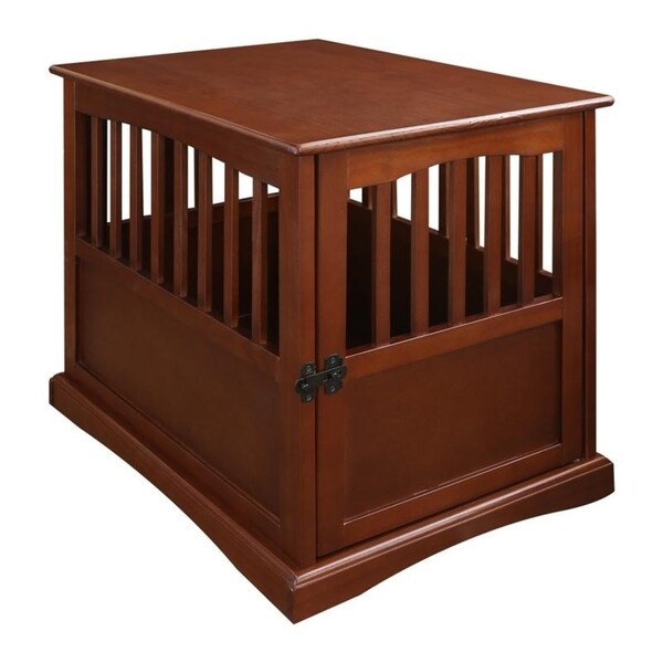 Table d'appoint en bois pour cage pour animaux de compagnie avec porte verrouillable