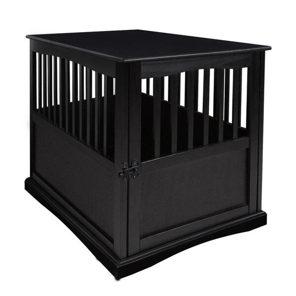Table d'appoint en bois pour cage pour animaux de compagnie avec porte verrouillable