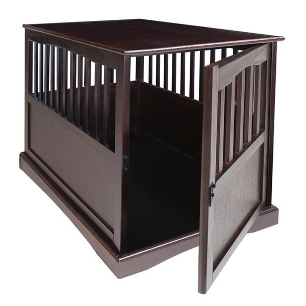 Table d'appoint en bois pour cage pour animaux de compagnie avec porte verrouillable