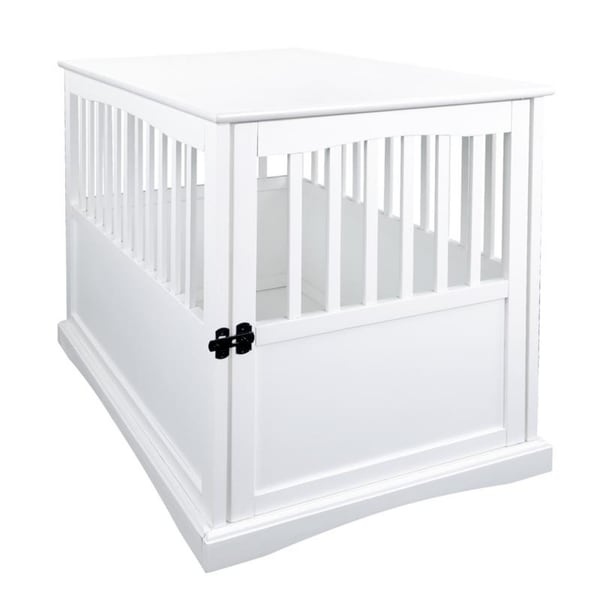 Table d'appoint en bois pour cage pour animaux de compagnie avec porte verrouillable