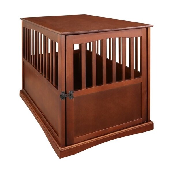 Table d'appoint en bois pour cage pour animaux de compagnie avec porte verrouillable