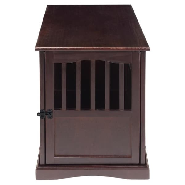 Table d'appoint en bois pour cage pour animaux de compagnie avec porte verrouillable