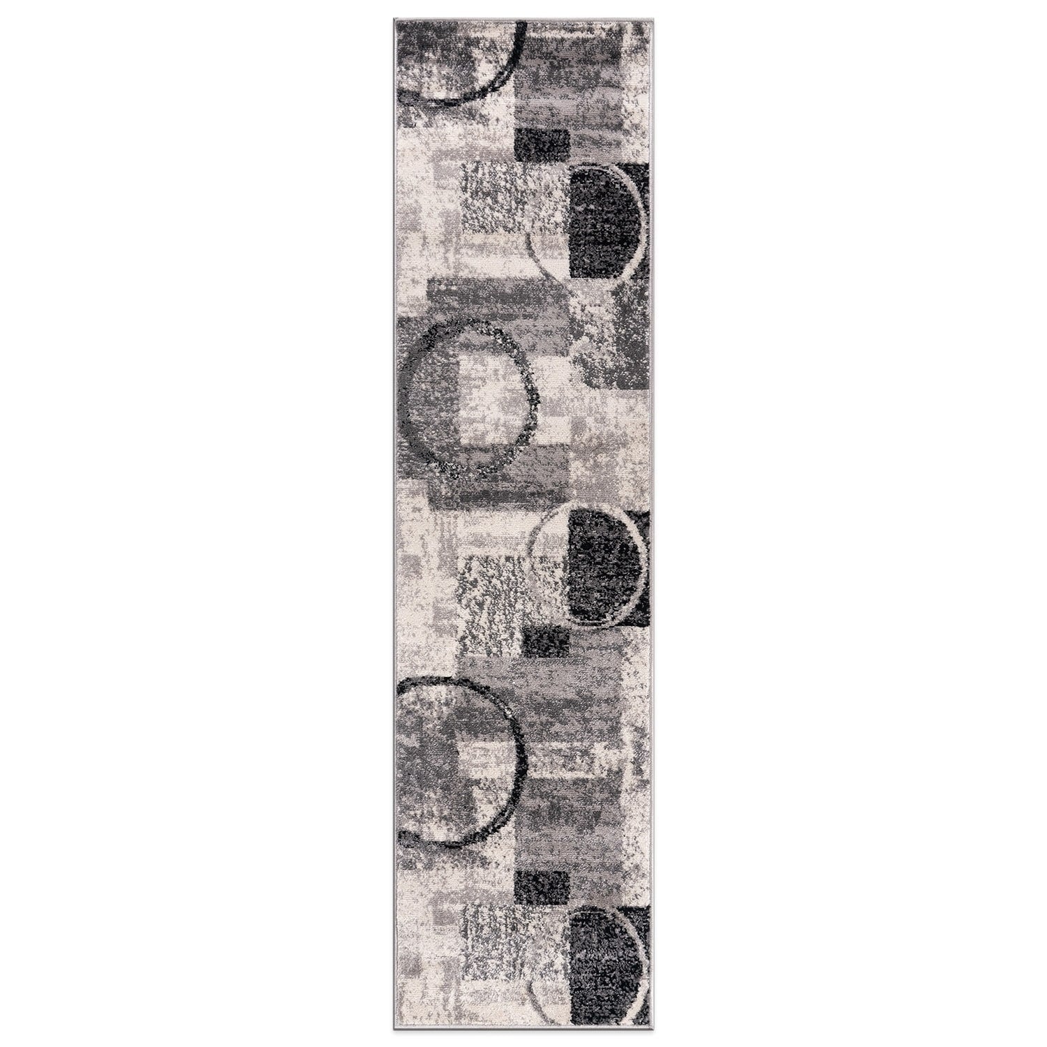 World Rug Gallery Abstract Polypropylene Machine-Made Circle Area Rug